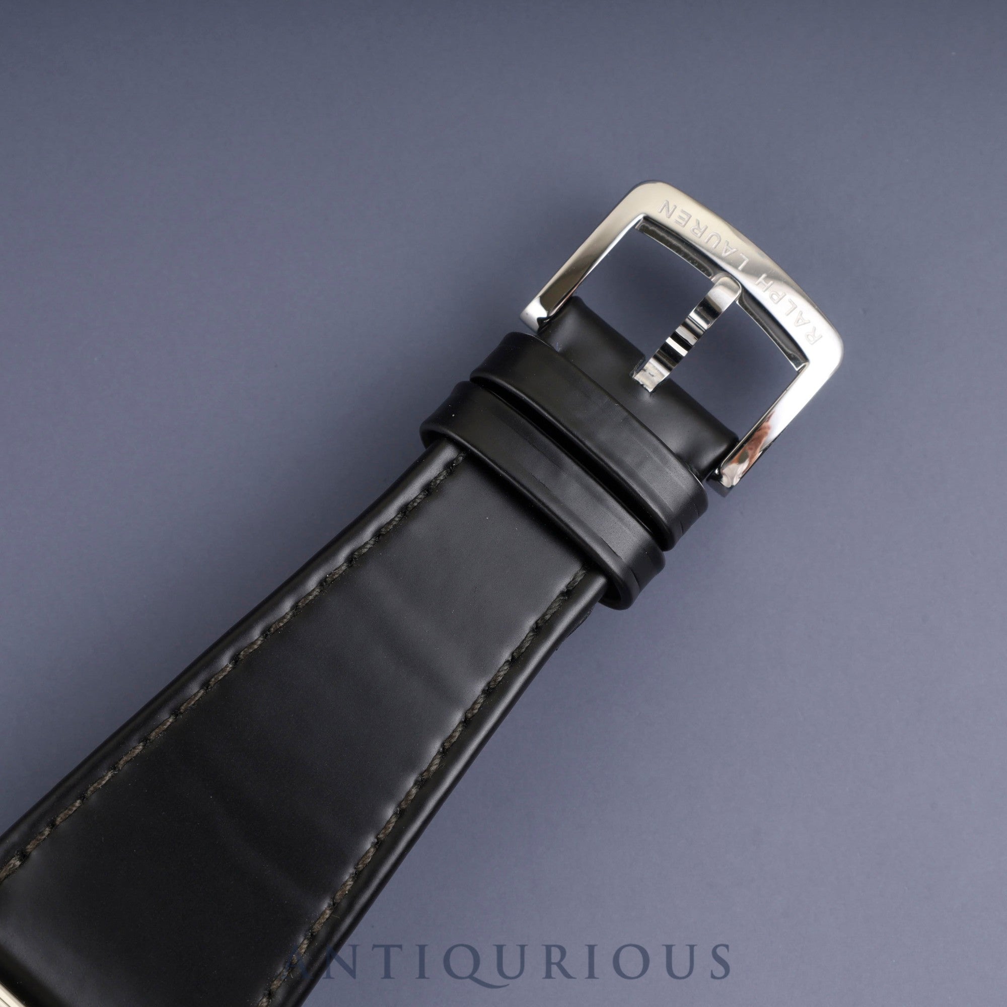 Ralph Lauren Slim Classic 867 K01500 Automatic Caliber RL300-1 Stainless Steel Leather Strap with Genuine Stainless Steel Buckle, Black Dial, Box, Warranty (2024) Overhauled