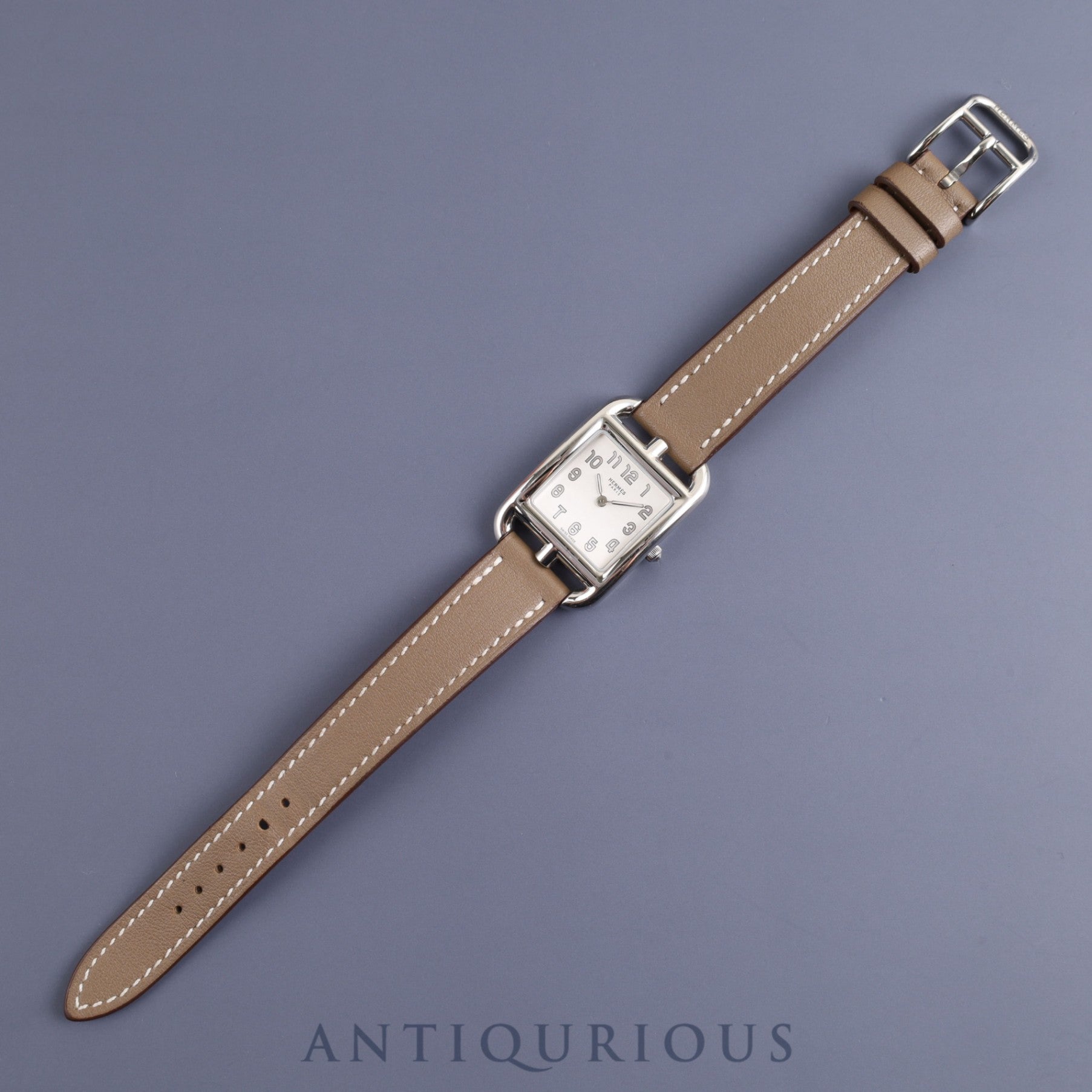 Hermes Cape Cod CC1.210.220 Quartz Cal.976.001 SS Genuine leather strap Genuine buckle (SS) Silver dial Box Booklet Warranty (2024) Overhauled