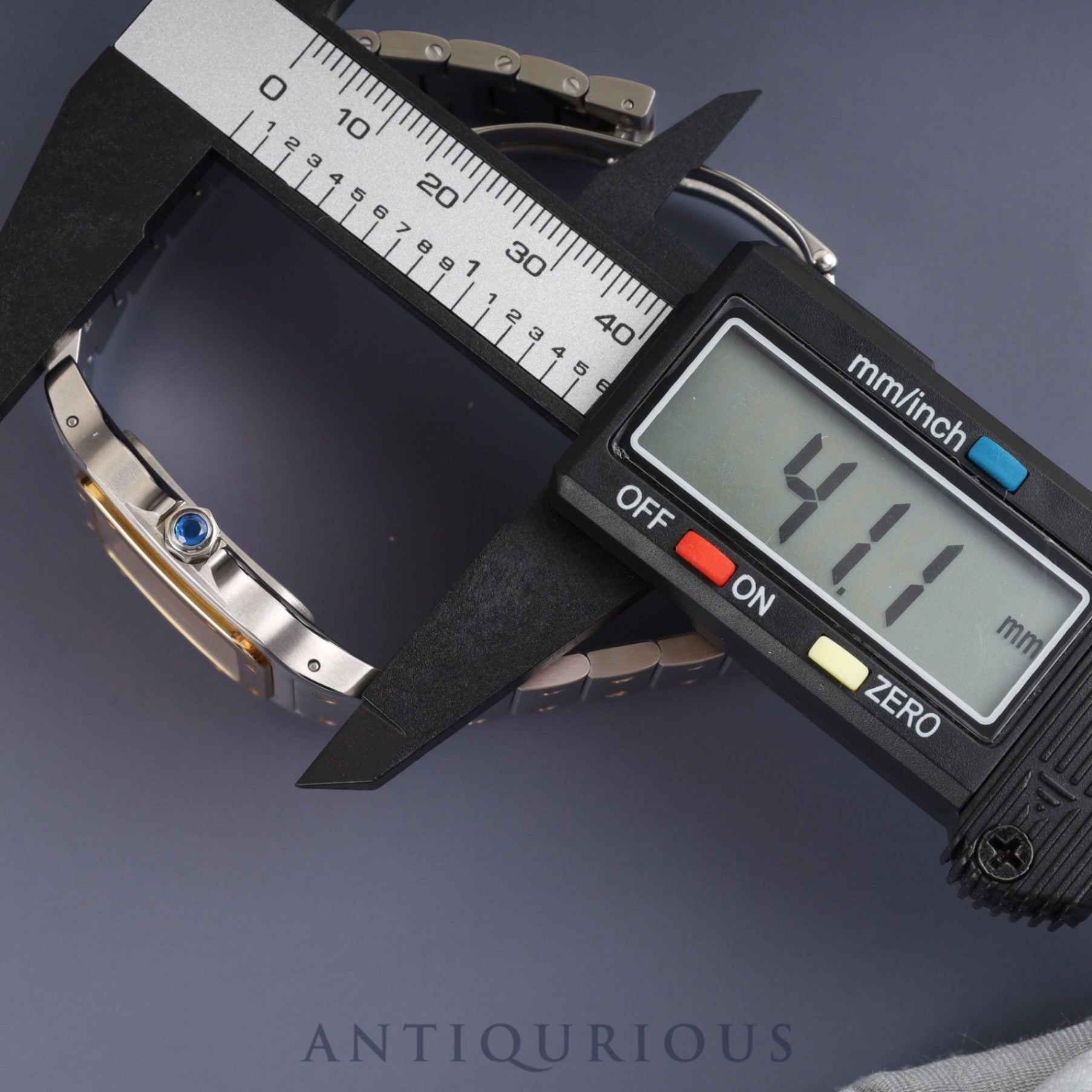 カルティエ サントス ガルベ LM W20011C4/1566 クォーツ Cal.687 SS/YG SS/YG アイボリー文字盤 箱 冊子 保証書(2006年)オーバーホール済み