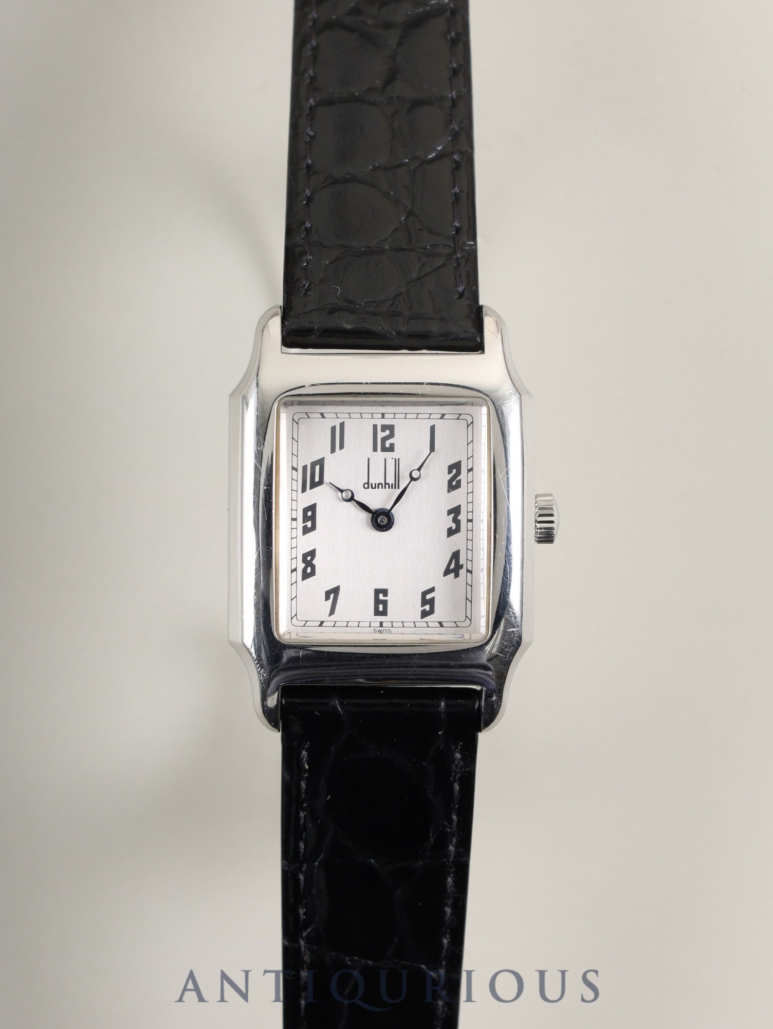 ダンヒル センテナリー 手巻き SS 革 純正尾錠(SS)シルバー文字盤 オーバーホール済み