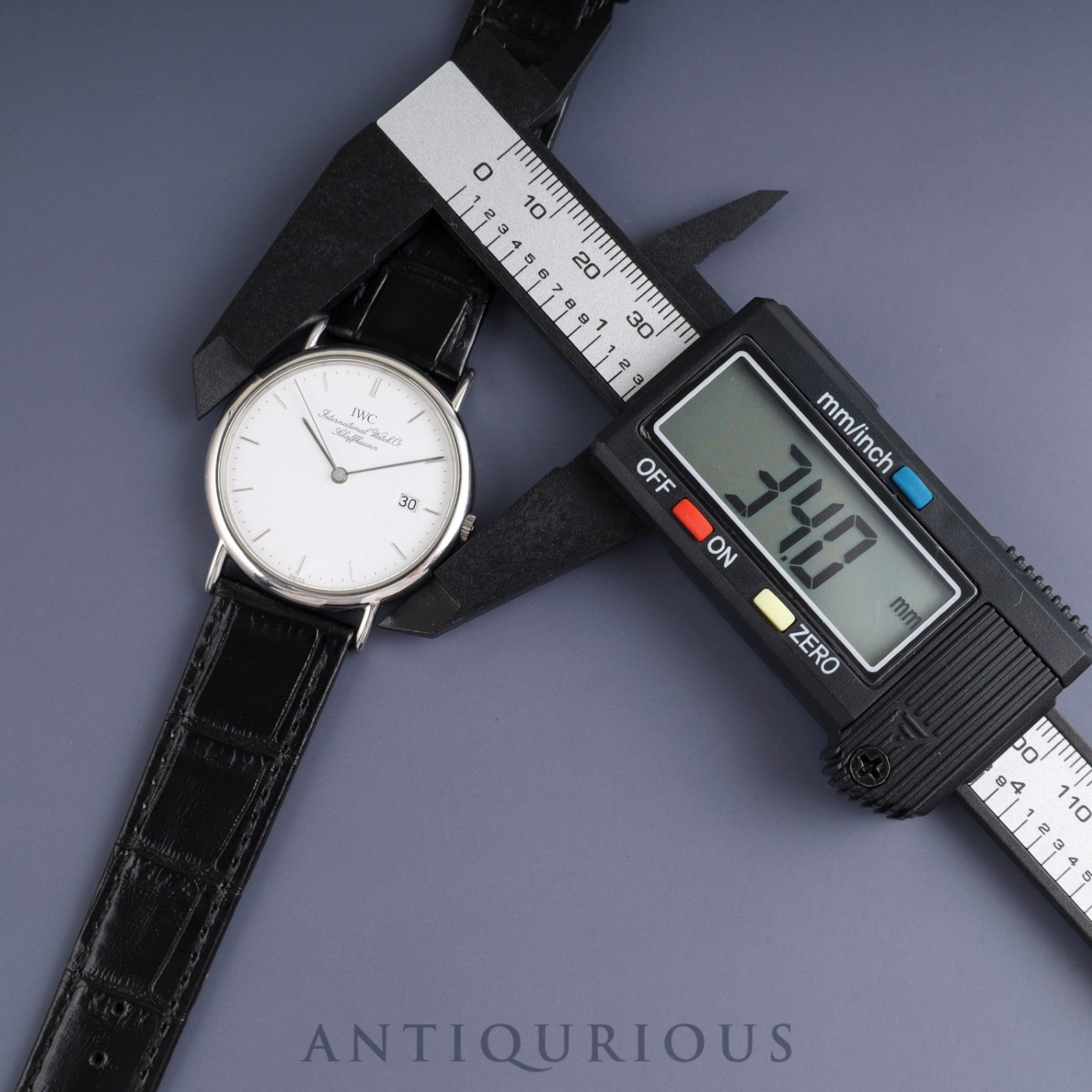 IWC アイダブリュシーポートフィノ 3331 クォーツ Cal.IWC2210 SS 革 純正尾錠(SS) ホワイト文字盤 オーバーホール済み アイダブリュシー