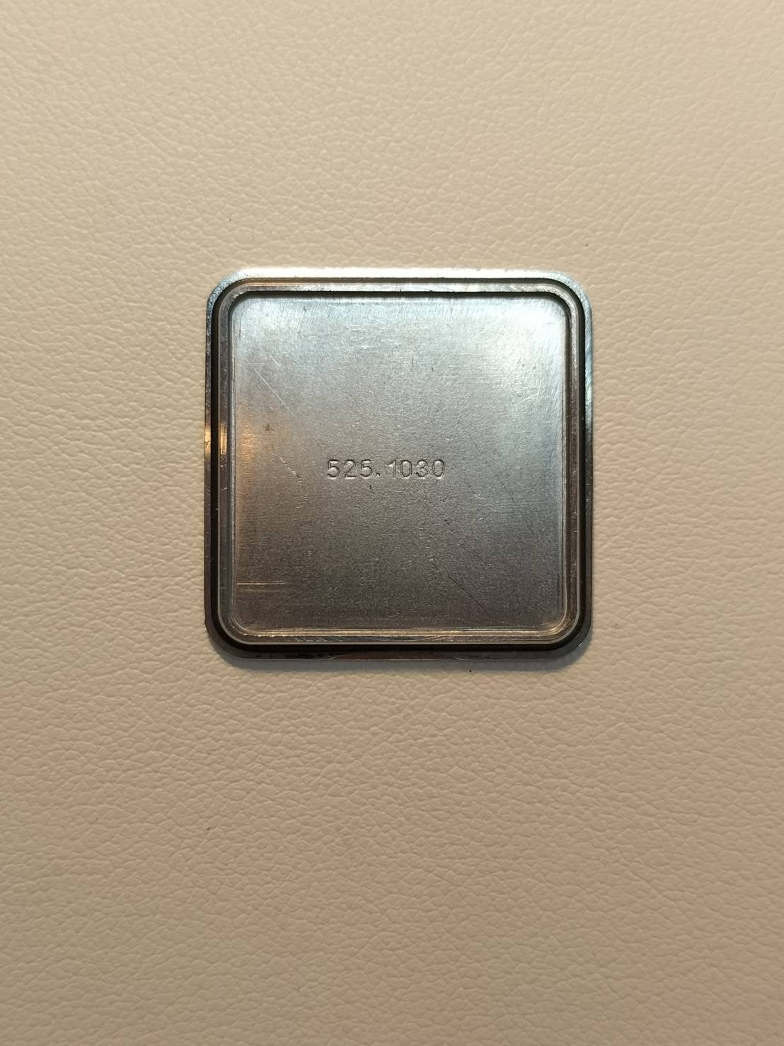 ティファニー クラシックスクエア 525.1030 クォーツ Cal.901.001 SS 純正革ベルト 純正尾錠(SS) ホワイトアラビア文字盤 オーバーホール済み