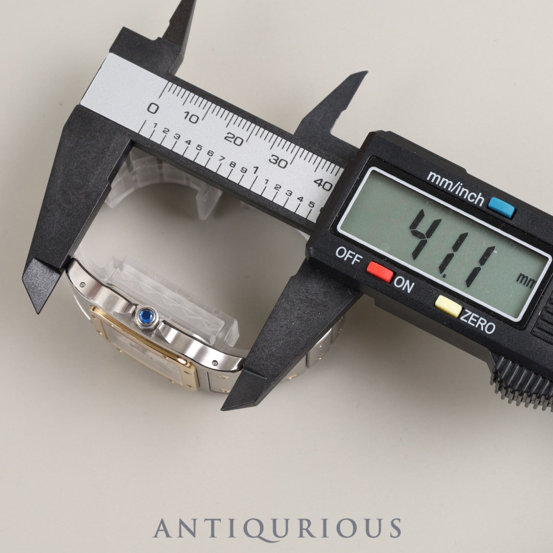 Cartier Santos Galbee LM W20011C4 / 1566 Quartz Cal.687 SS/YG SS/YG Ivory Dial Box Overhauled