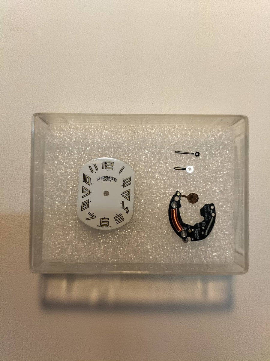 エルメス ラリー RA1.210 クォーツ Cal.976.001 SS SS ホワイト文字盤 オーバーホール済み