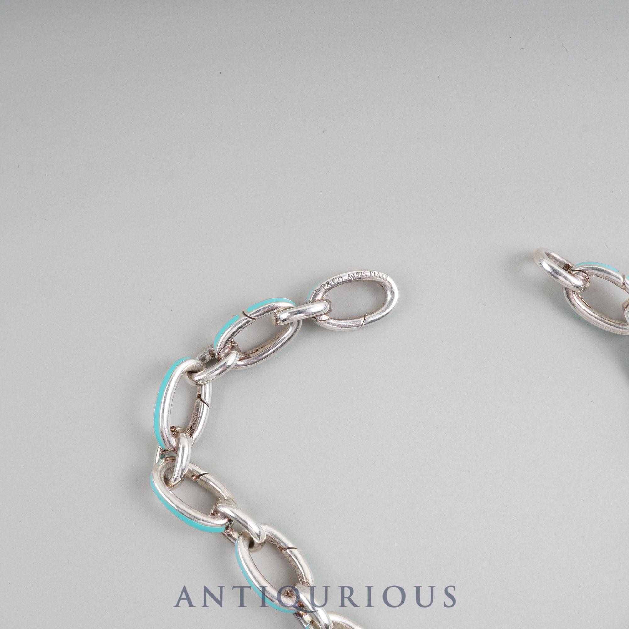 Tiffany bracelet clasping link SV925/enamel bag