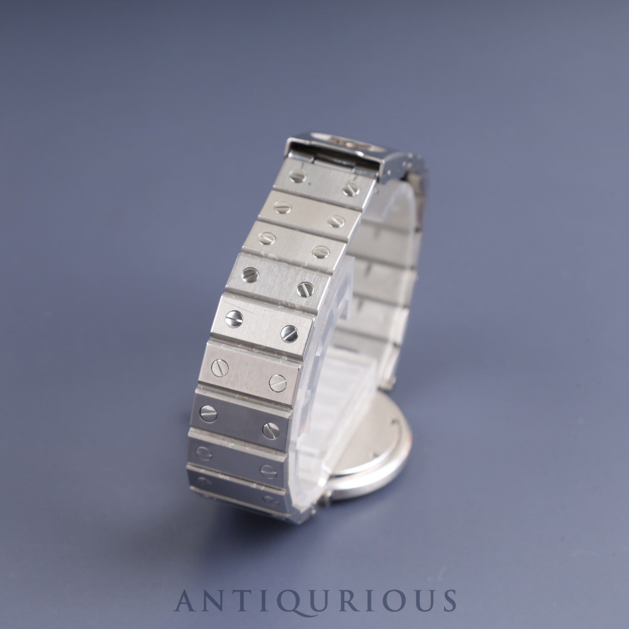 カルティエ サントス ヴァンドーム LM 83038188/8192 クォーツ SS SS ホワイトローマン文字盤 カルティエブティックにてコンプリートサービス(フルメンテナンス)済み