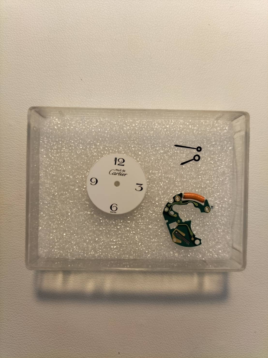 カルティエ マストトリニティ 2735 クォーツ Cal.157 SV925 革 純正Dバックル(GP)ホワイト飛びアラビア文字盤 オーバーホール済み