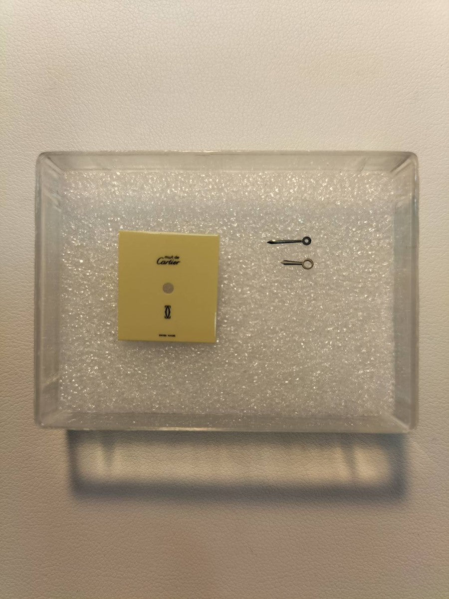 カルティエ マストタンク SM 手巻き Cal.78-1 SV925 革 純正尾錠(GP) アイボリー文字盤(SWISS MADE表記) カルティエブティックにてアフターサービス済み オーバーホール済み