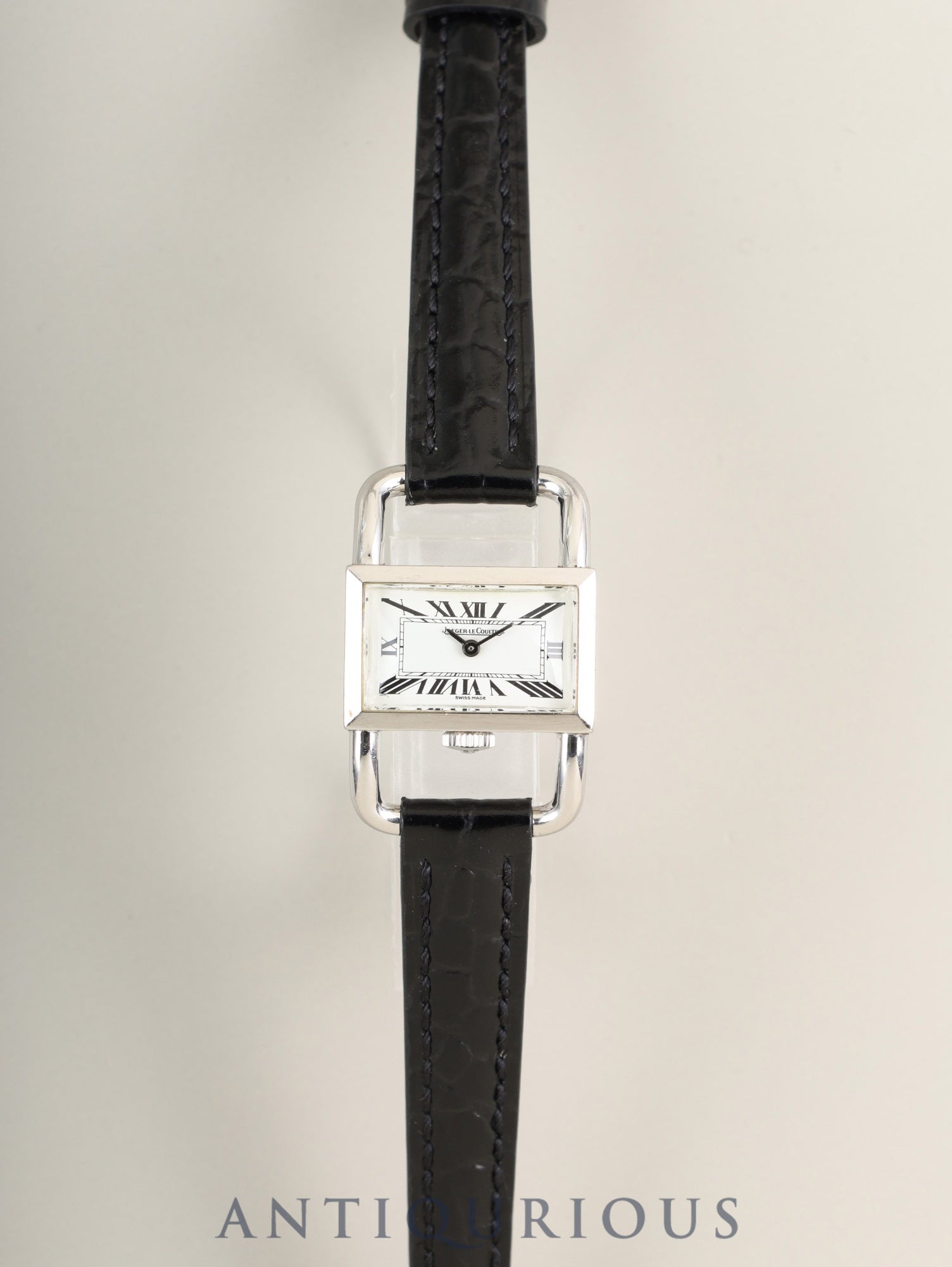 Jaeger-LeCoultre Driver's Watch Etrier 1671.42 Hand-wound SS Leather Original Pin Buckle (SS) White Dial Overhauled