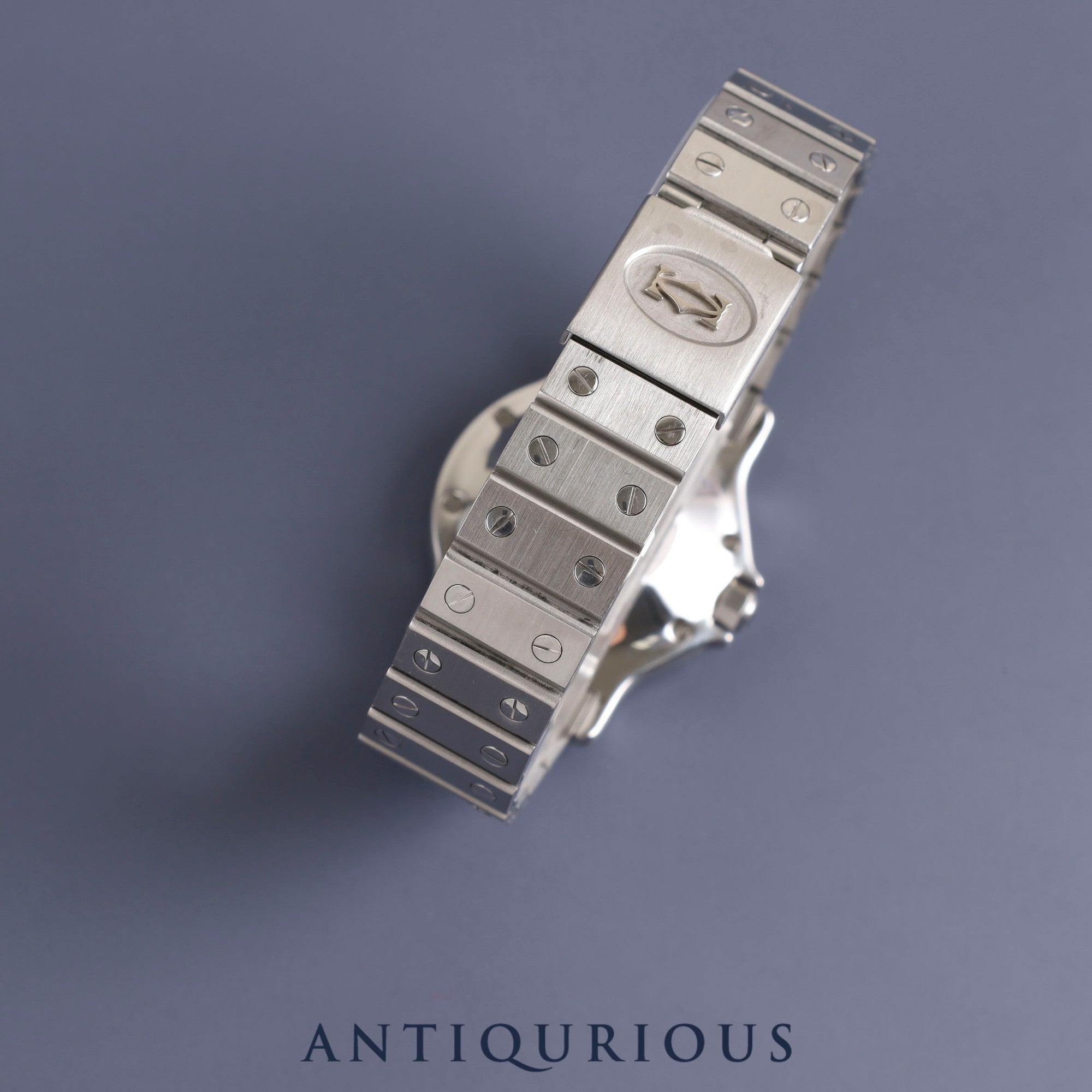 カルティエ サントス オクタゴンLM 自動巻き Cal.2671 SS SS グレー文字盤 オーバーホール済み