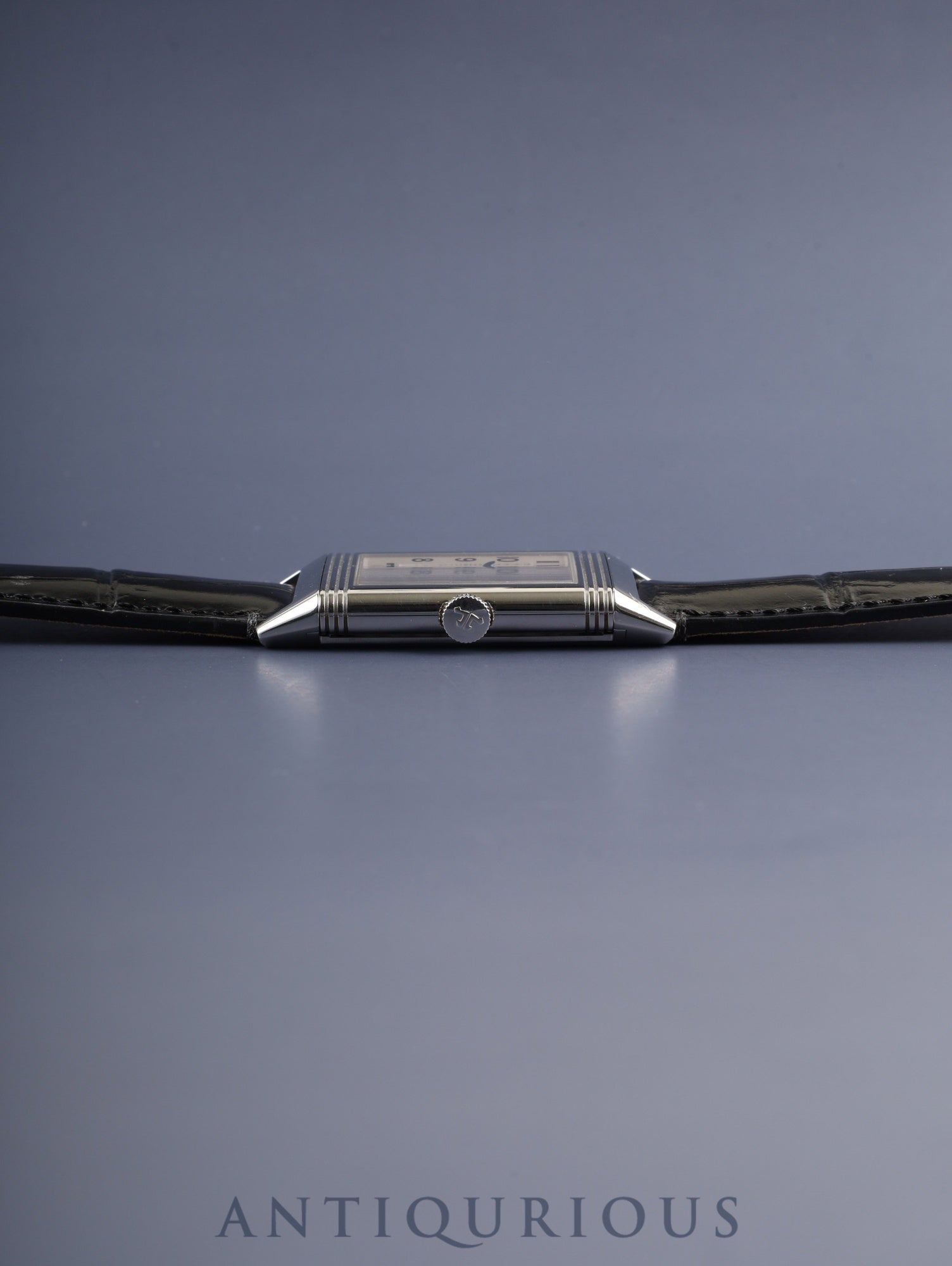 ジャガー・ルクルト グランド レベルソ ウルトラ スリム Q2788520/277.8.62 手巻き Cal.822 SS 革 純正ピンバックル(SS)シルバーアラビア文字盤 箱 保証書(2014年) 冊子 オーバーホール済み