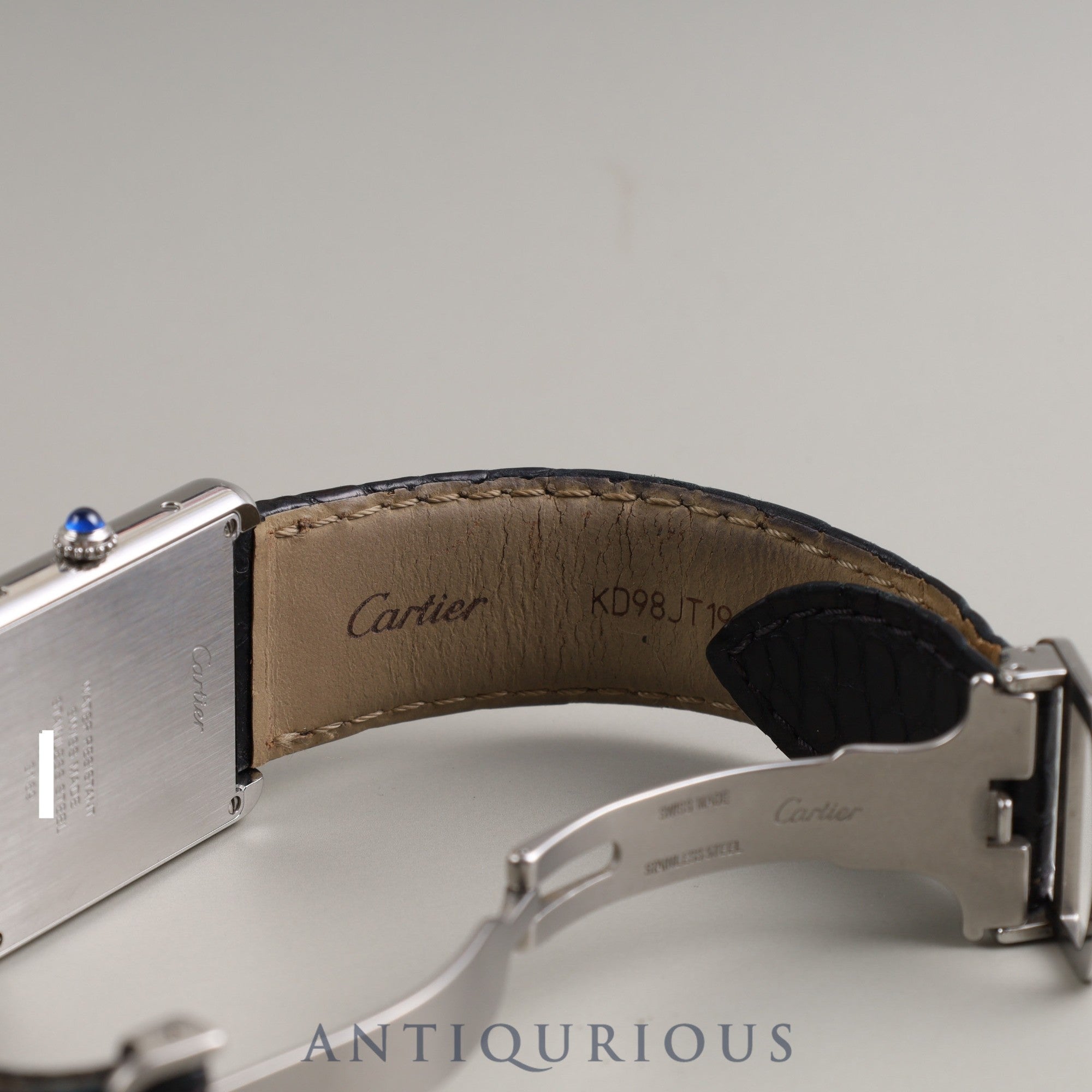 Cartier Tank Solo LM Quartz Cal.690 W5200003 / 3169 SS Genuine leather strap Genuine D buckle (SS) Silver dial Box Instruction manual
