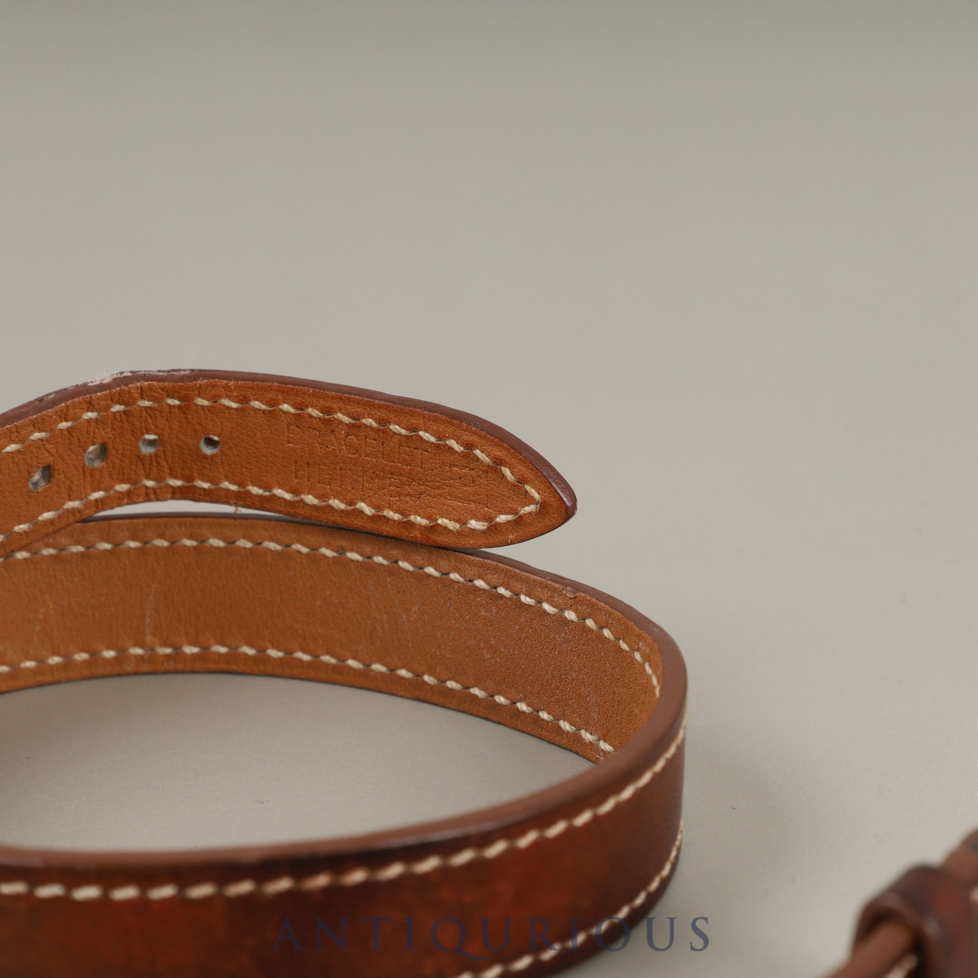 エルメス ケープコッド CC1.210 クォーツ Cal.976.001 SS 革 純正尾錠(SS) ホワイトアラビア文字盤 純正革ベルト(使用感あり、刻印判別不可)オーバーホール済み