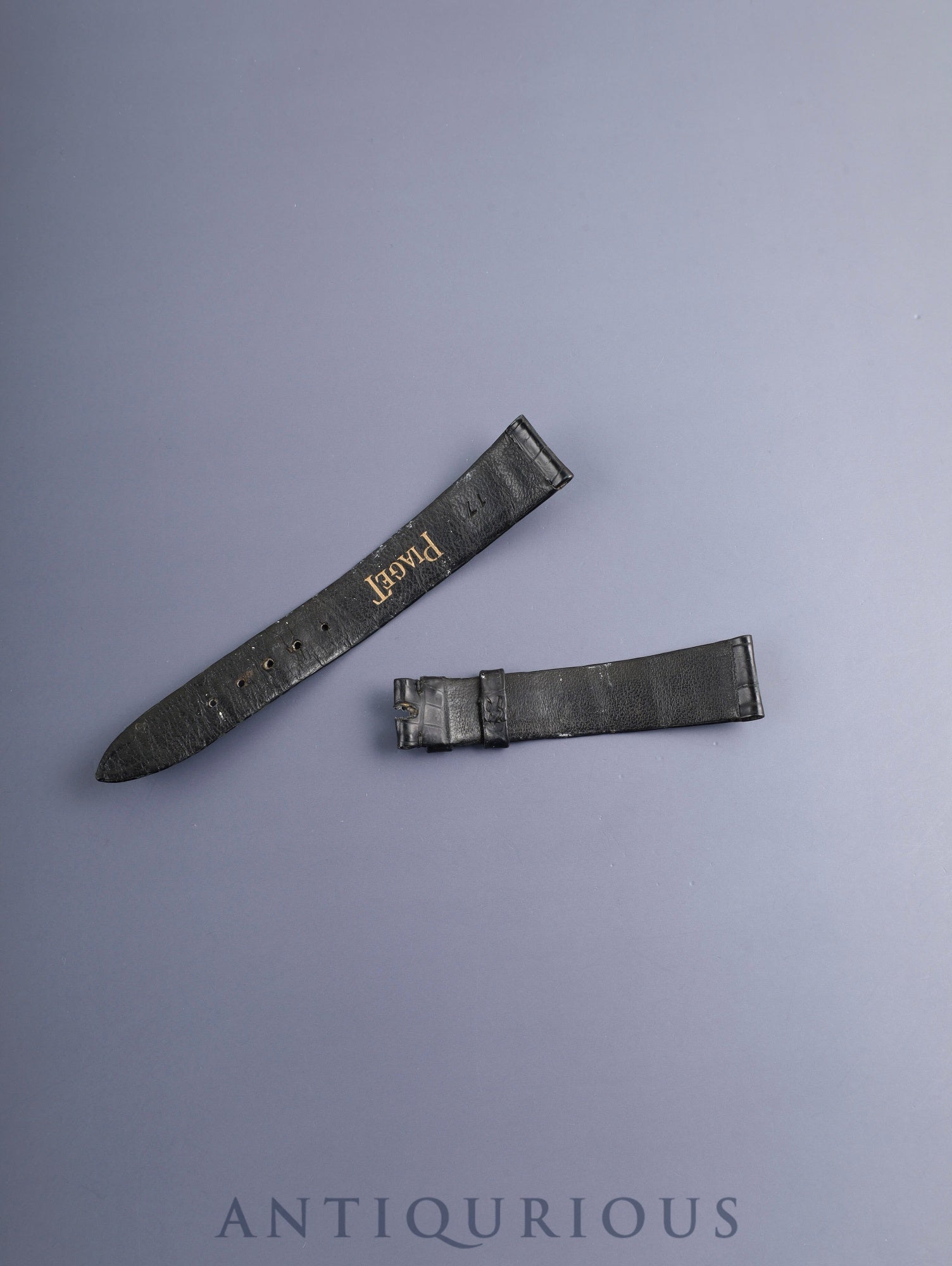 Piaget Round 9037 Manual Winding Cal.9P2 750WG Leather Original Pin Buckle (750WG) Black / Diamond Dial Box Original Leather Strap Overhauled