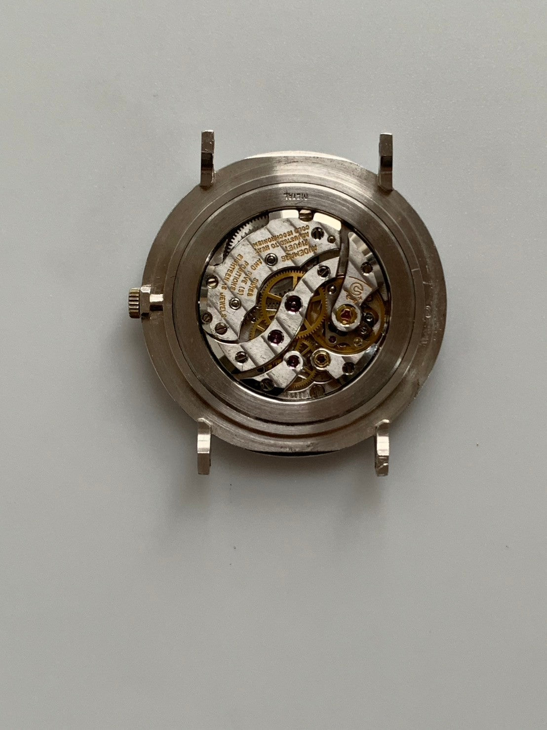 オーデマ・ピゲ エクストラフラット 手巻き Cal.K.2001/1A 750 純正革ベルト(使用感あり)純正尾錠(750)ホワイト文字盤 オーバーホール済み