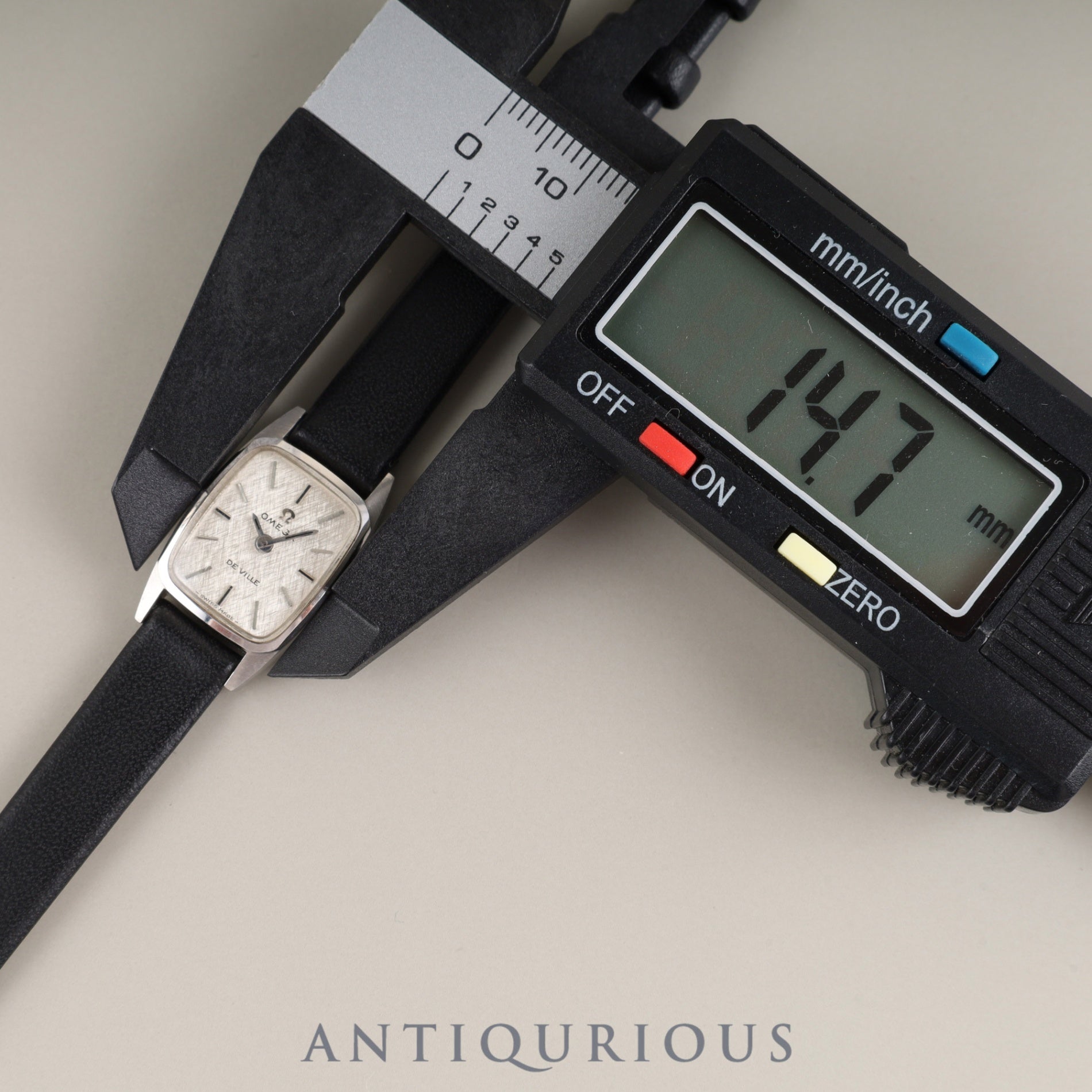 Omega De Ville, manual winding, stainless steel, leather, non-original buckle (SS), silver dial, overhauled