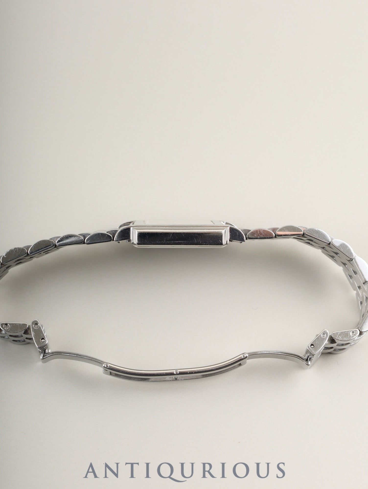 Tiffany Classic Square 525.1033 Quartz Caliber 901.001 Stainless Steel White Arabic Dial Overhauled