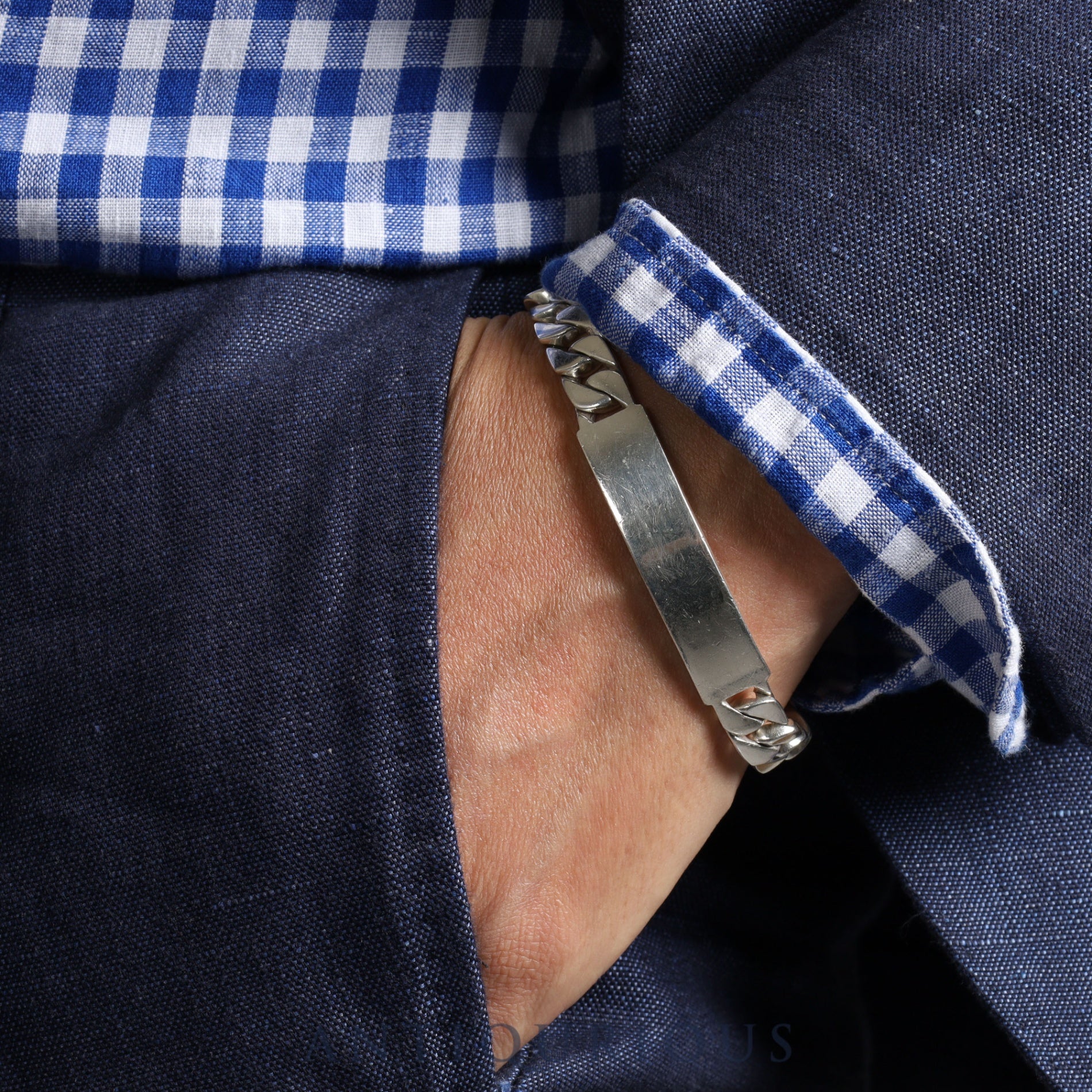 Tiffany bracelet ID chain SV925