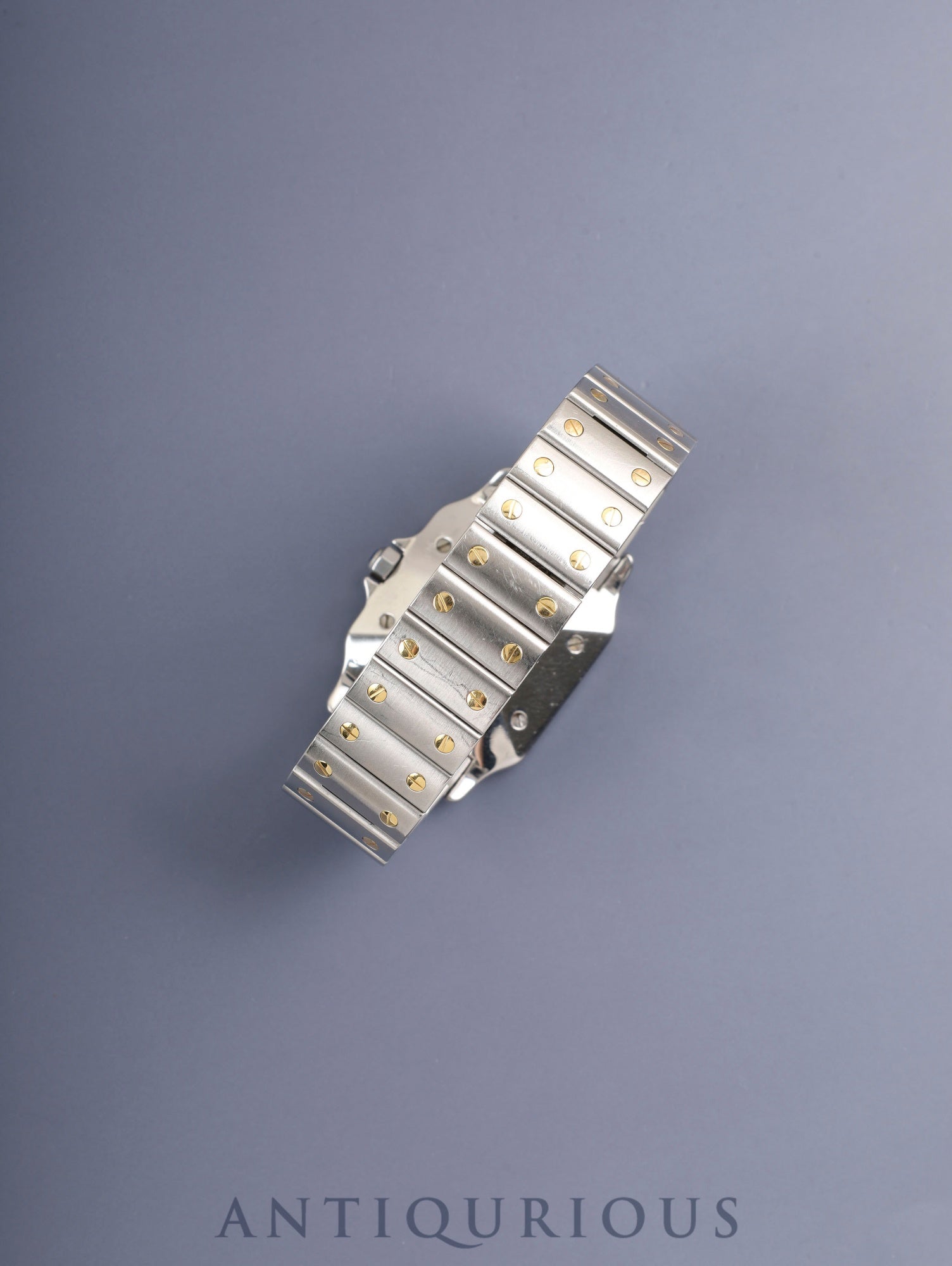 Cartier Santos Carrée LM 2961 Automatic Cal.ETA2671 SS/YG SS/YG White Roman Dial (SWISS marking) Box, Booklets, International Lifetime Guarantee (1981 / with name), Cartier Repair Invoice (2000) Overhauled