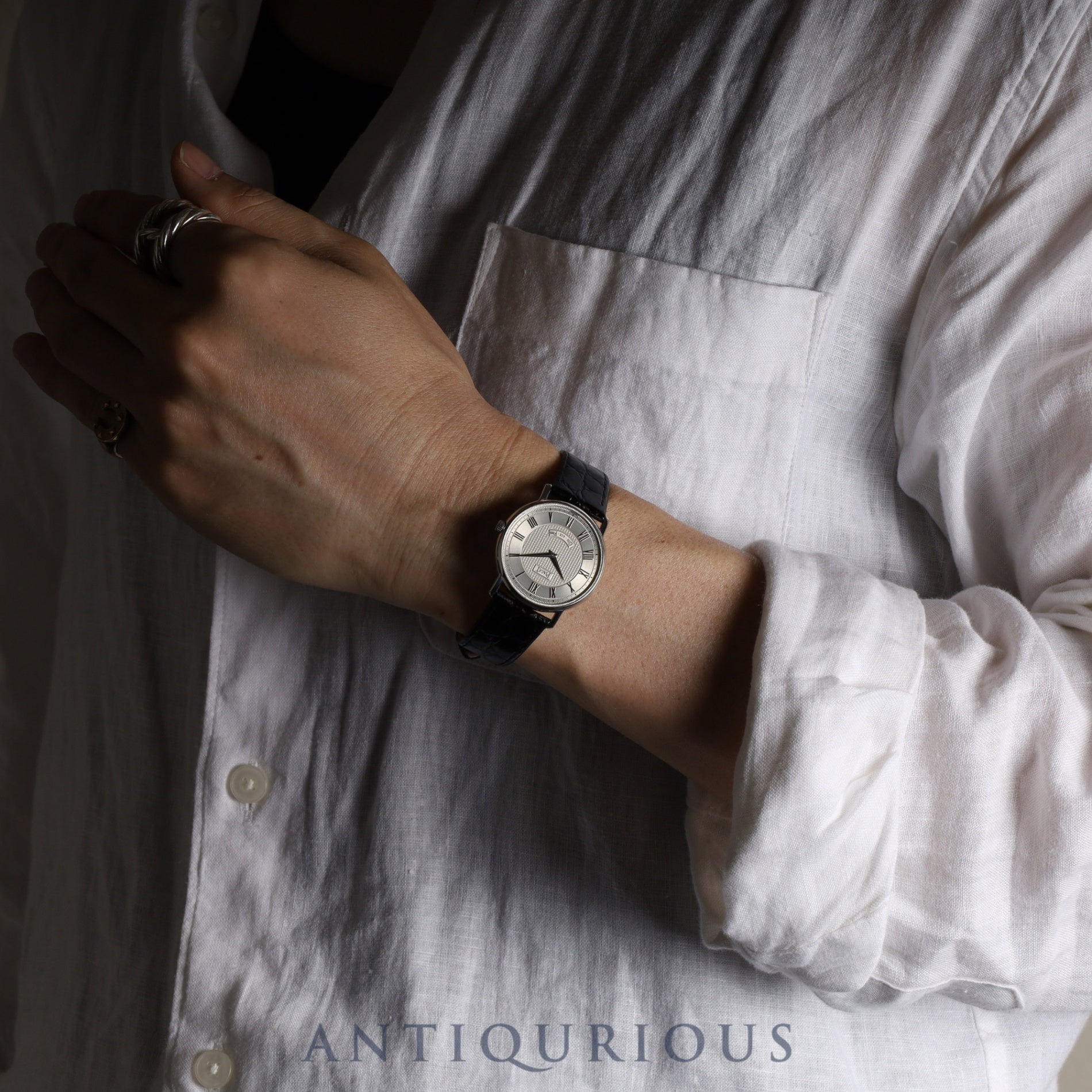 Piaget Tradition La Côte aux Fées 90035 Manual Winding Caliber 430P 750 Leather Watch with Genuine Buckle (750) Silver Dial Overhauled