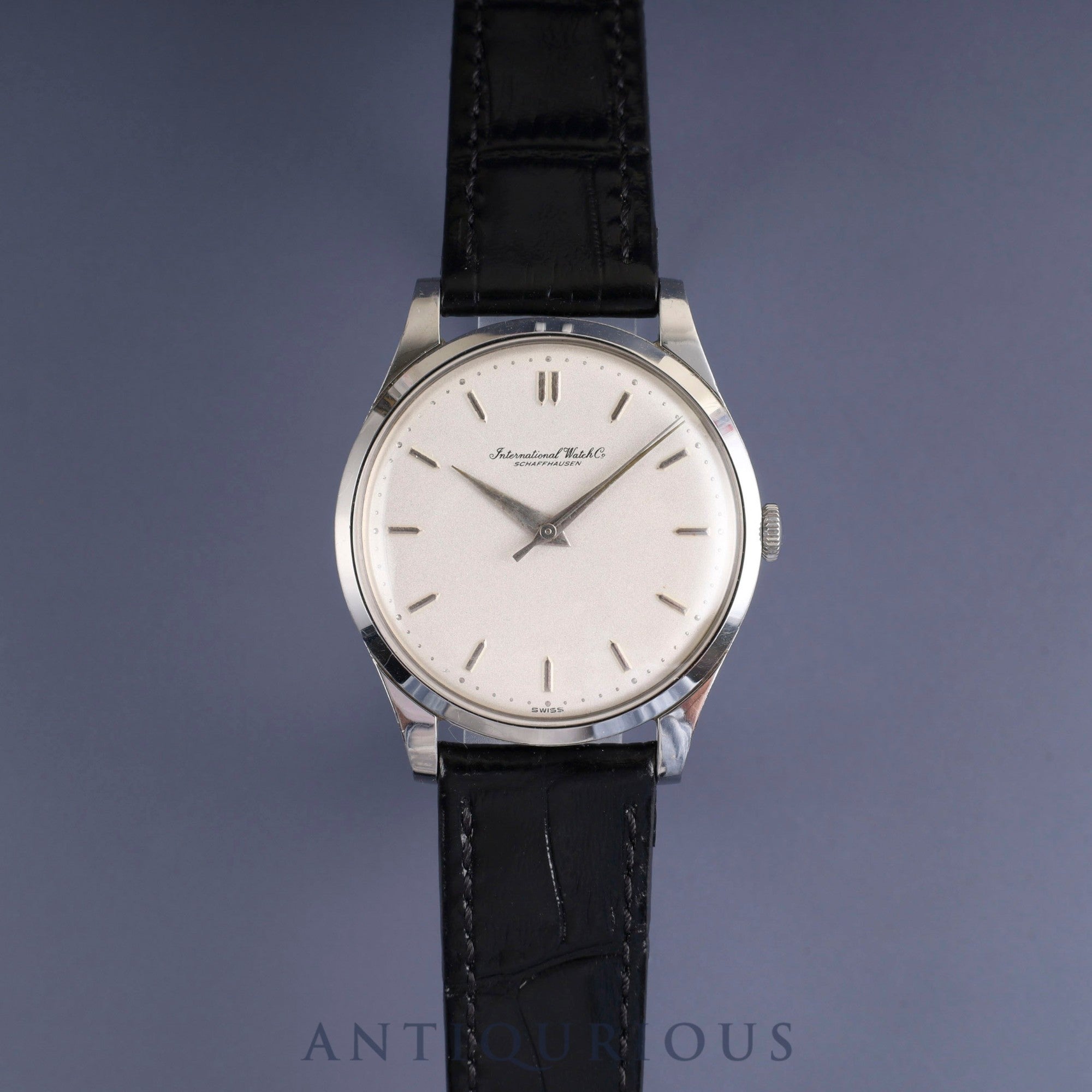 IWC オールドインター 手巻き Cal.C.89 SS 革 純正尾錠(SS) シルバー文字盤 オーバーホール済み アイダブリュシー