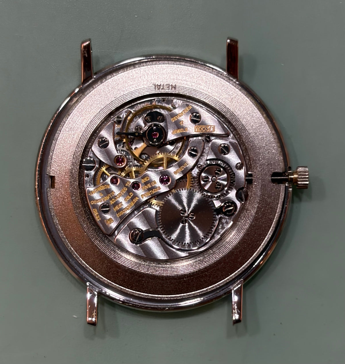 ヴァシュロン・コンスタンタン ROUND ラウンド 33060 手巻き Cal.1003/1 750WG 革 純正ピンバックル(750WG)ホワイト文字盤(σ SWISS σ 表記) オーバーホール済み