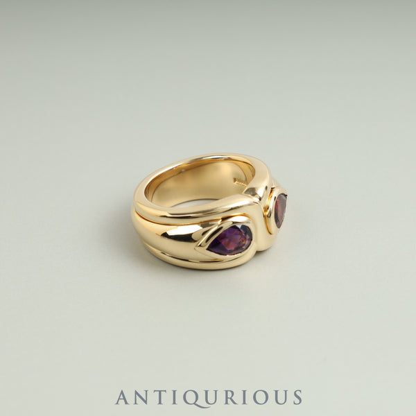 Bulgari ring vintage tourmaline amethyst