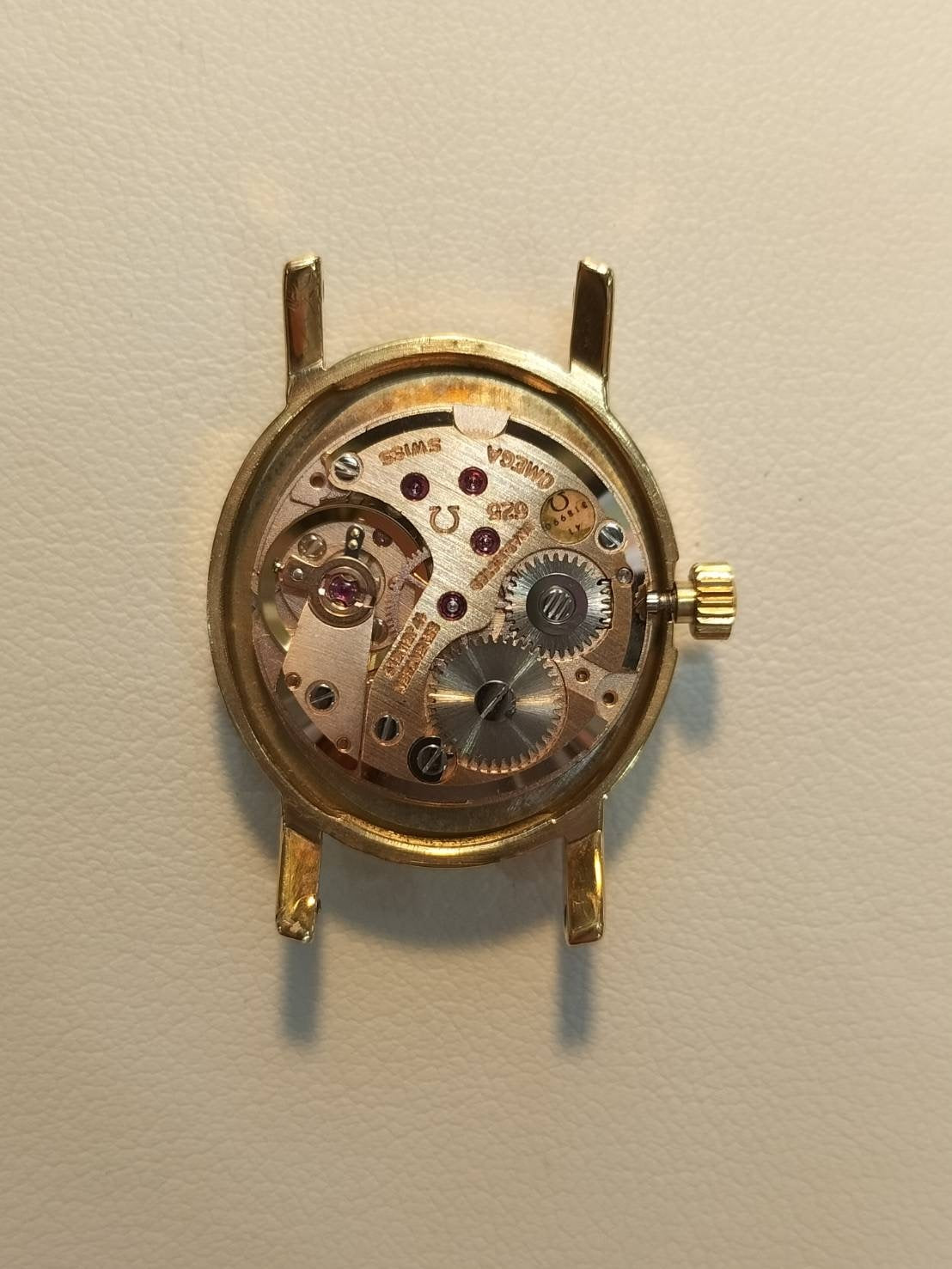 Omega Geneve 5511.0411 Manual winding Cal.625 GP Leather Genuine buckle (GP) Gold dial Overhauled