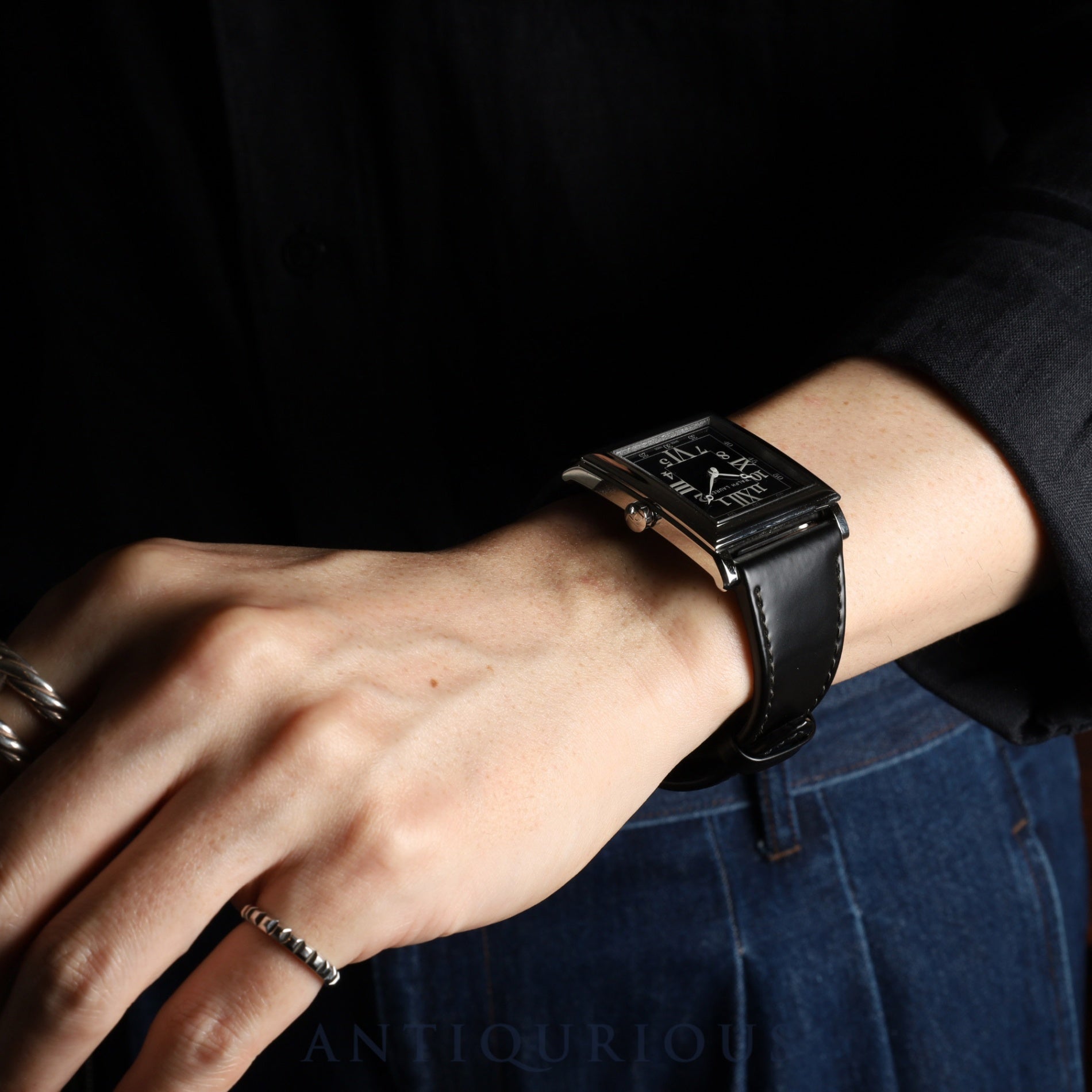 Ralph Lauren Slim Classic 867 K01500 Automatic Caliber RL300-1 Stainless Steel Leather Strap with Genuine Stainless Steel Buckle, Black Dial, Box, Warranty (2024) Overhauled