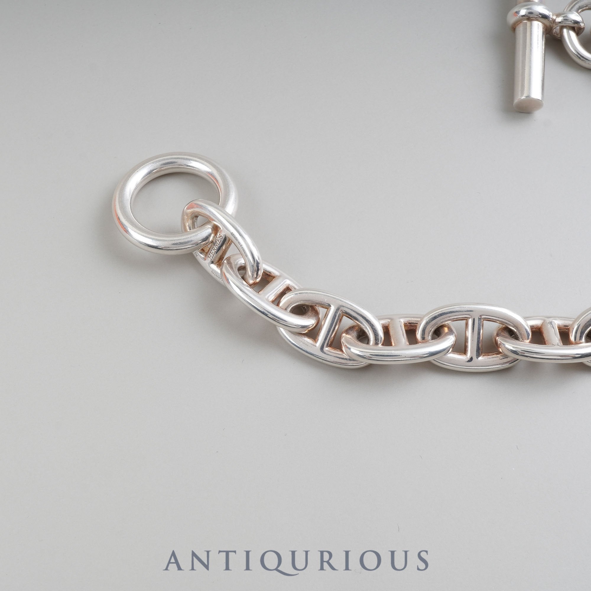 Hermes Bracelet Chaine d'Ancre TGM 13 links SV925 Box