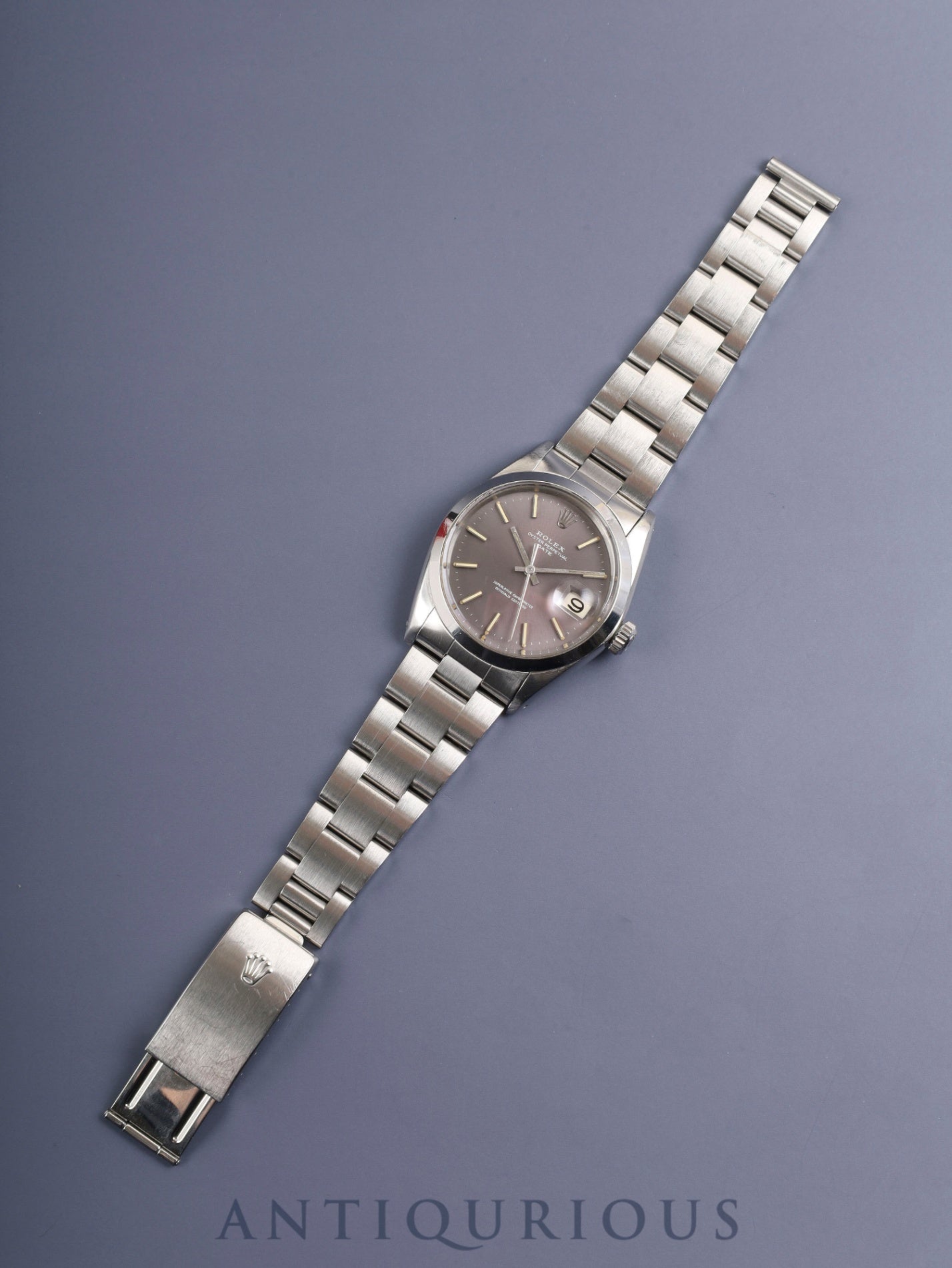 ロレックス オイスターパーペチュアルデイト 1500 自動巻き Cal.1570 SS SS グレー文字盤 36mm 19番(1966年)オーバーホール済み