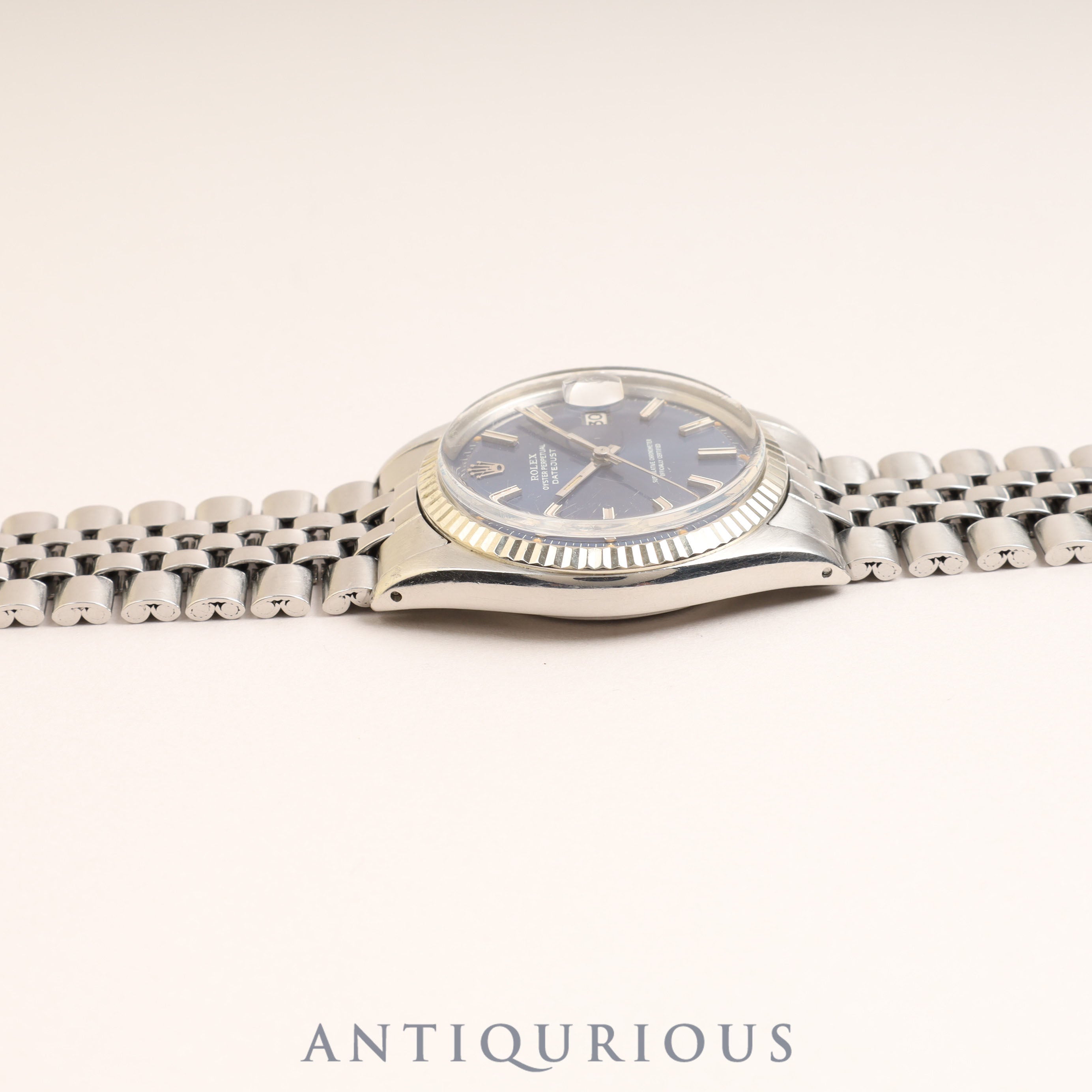 ロレックス デイトジャスト 1601 ブルー文字盤 3番 1971年