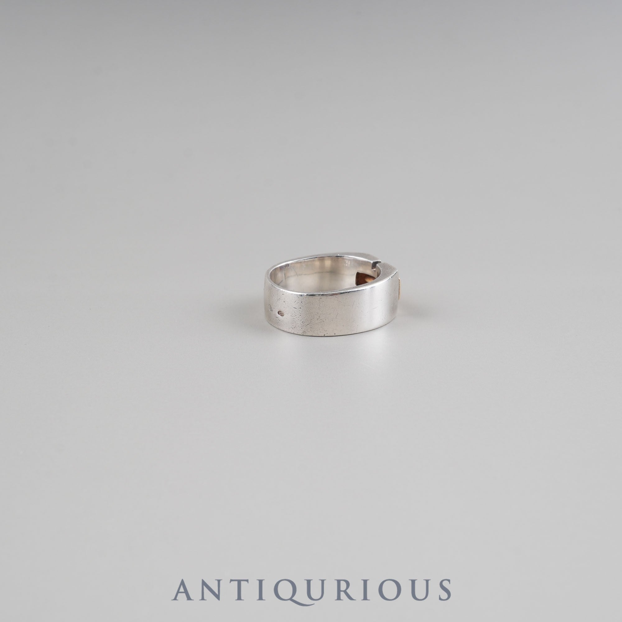 Hermes Ring Vintage Bucket SV925/YG #52