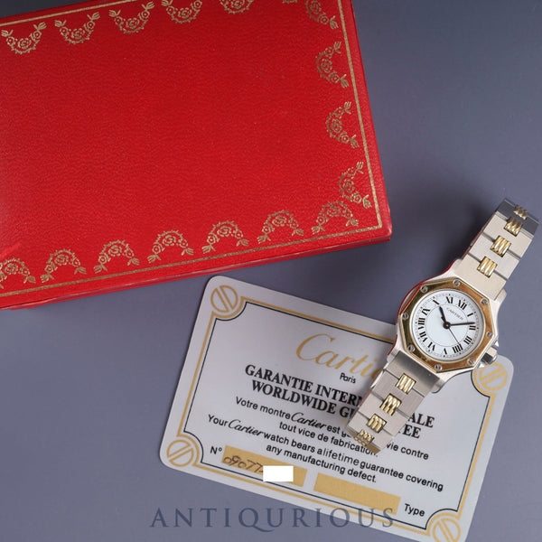 Cartier Santos Octagon SM 0907 Automatic Cal.2670 SS/YG SS/YG White Roman Dial Box Warranty (1984) Overhauled