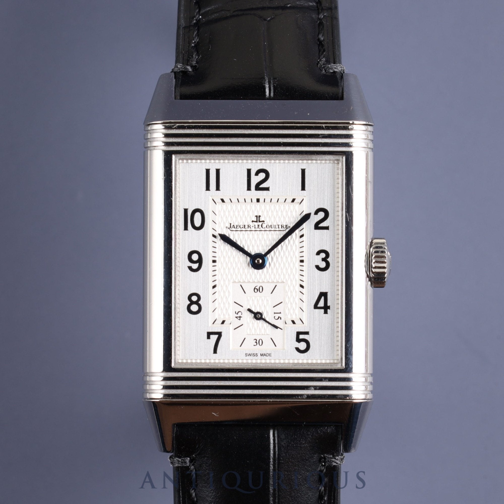 ジャガー・ルクルト レベルソ クラシック ラージ スモールセコンド 214.8.62 手巻き Cal.822/2 SS 革 純正尾錠(SS) アラビア文字盤 オーバーホール済み