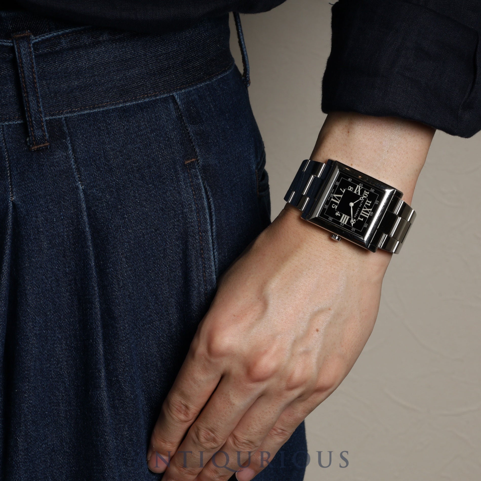 ラルフローレン スリムクラシック 867 RLR0150000 自動巻き SS SS ブラック文字盤 冊子 保証書 (2018年)コマ×2 オーバーホール