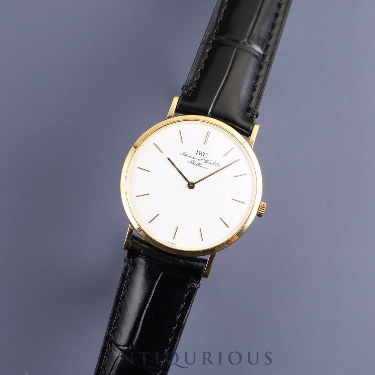 IWC ポートフィノ 2010 手巻き Cal.849 YG 革 純正尾錠(GP)ホワイト文字盤 オーバーホール済み アイダブリュシー