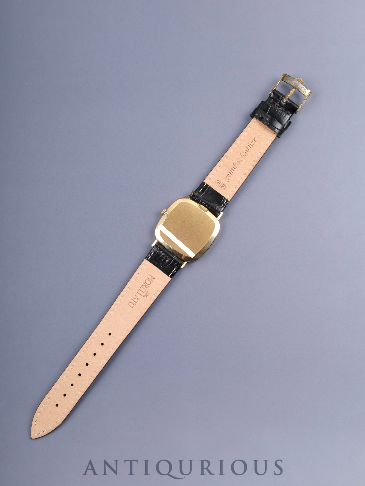 ロレックス チェリーニ 4114 手巻き Cal.1601 750YG 革 純正尾錠(GP)シャンパン文字盤 42番台(1975年)オーバーホール済み