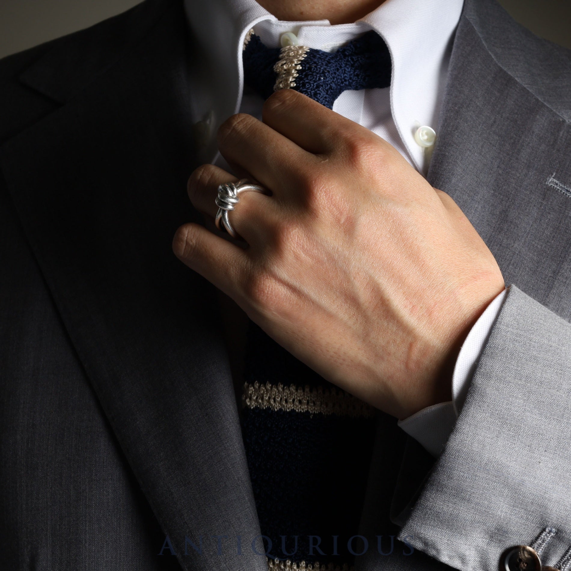 Bottega Veneta Ring Knot SV925 Approx. Size 15 Box, Dust Bag, Booklet