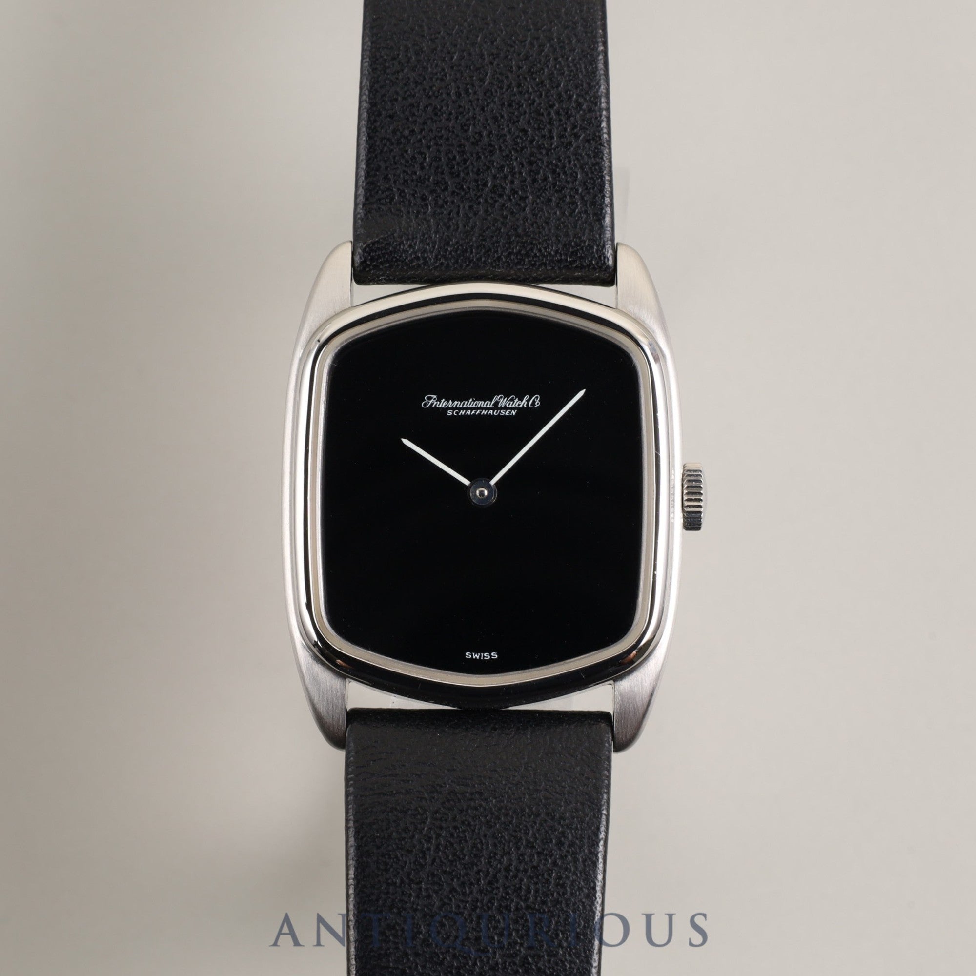 IWC ダヴィンチライン 手巻き SS 純正革ベルト 純正尾錠(SS)ブラック文字盤 オーバーホール済みアイダブリュシー