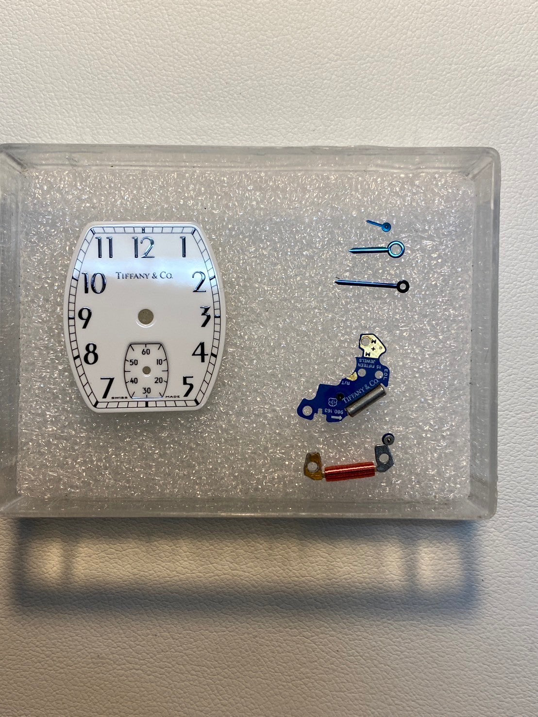 ティファニー クラシックトノー スモールセコンド 515.1016 クォーツ Cal.980.163 SS 革 純正尾錠(SS)ホワイト文字盤 オーバーホール済み