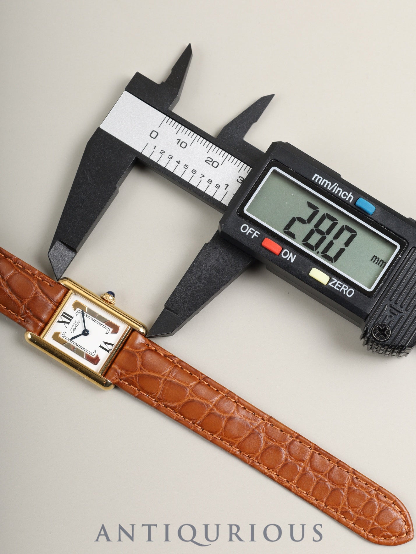 カルティエ マストタンク SM 5057001 クォーツ Cal.- SV925 革 純正Dバックル(GP)サイドトリニティ文字盤(SWISS表記)カルティエブティックにてコンプリートサービス済み