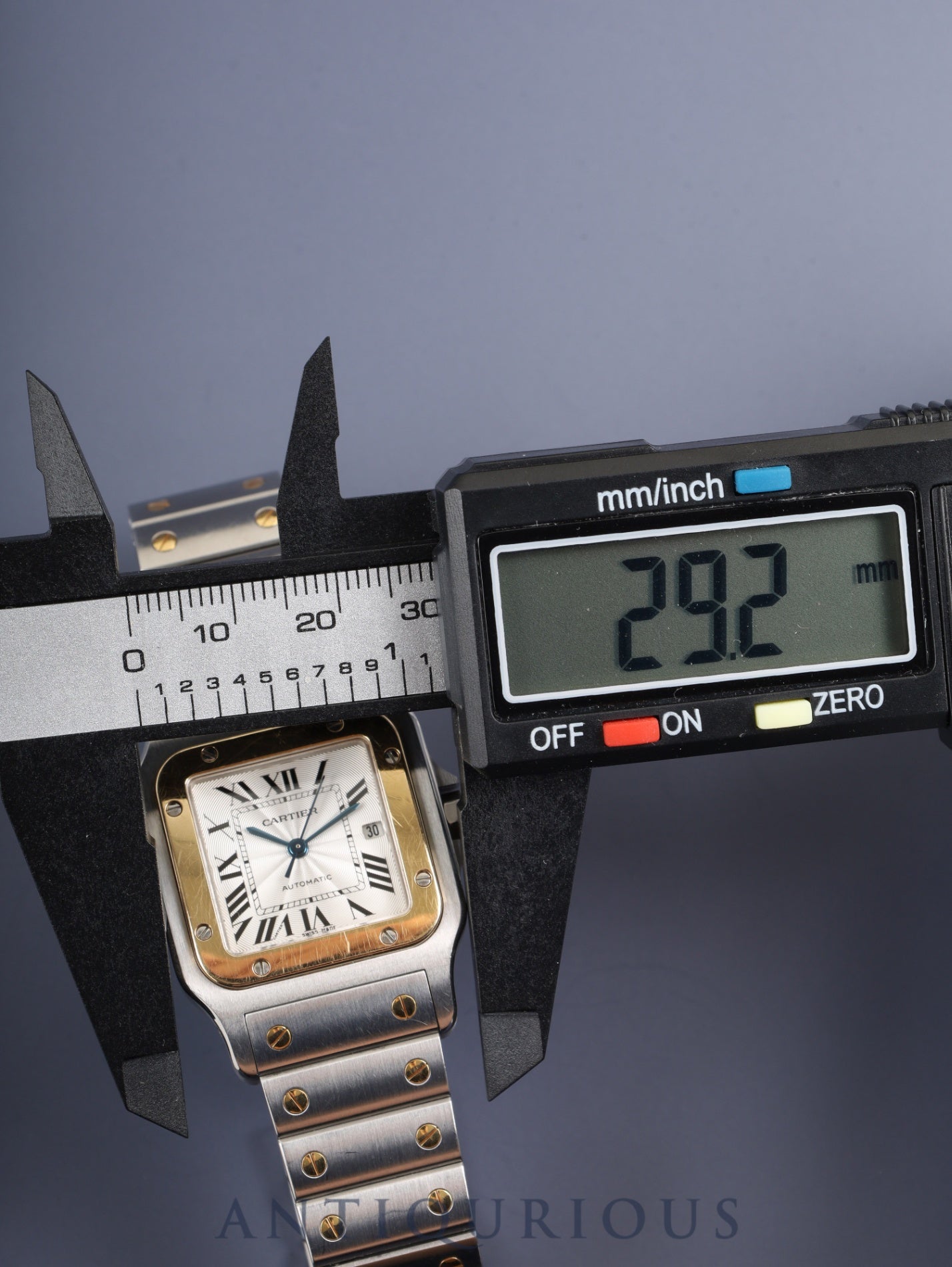 カルティエ サントス ガルベ LM W20058C4 / 2319 自動巻き SS/YG SS/YG シルバーギョーシェ文字盤 オーバーホール済み