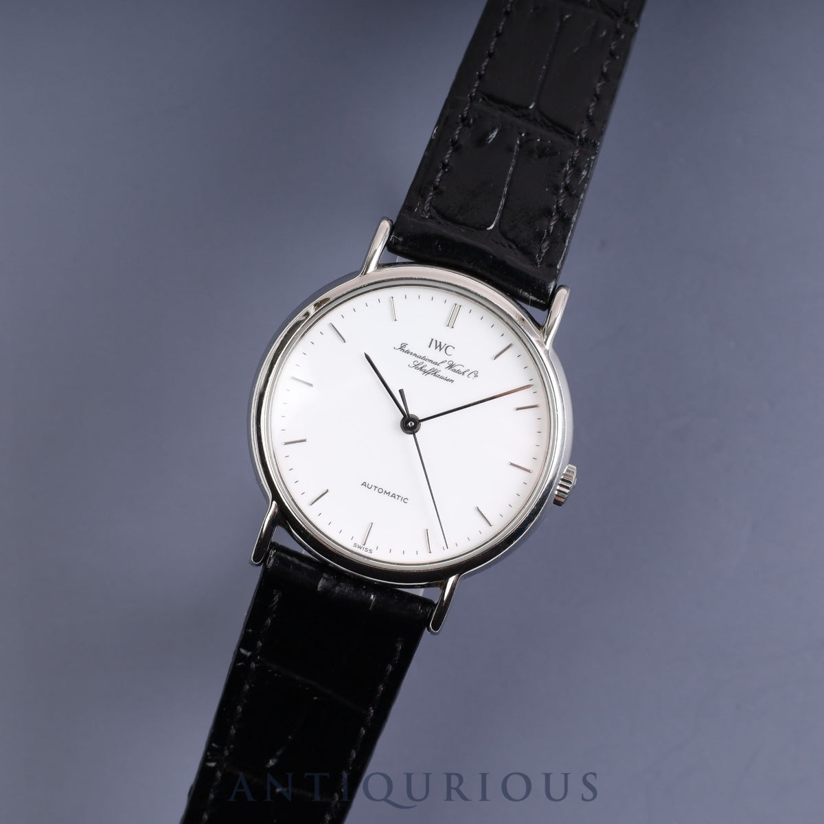 IWC ポートフィノ IW351403 自動巻き SS 革 ホワイト文字盤 アイ 