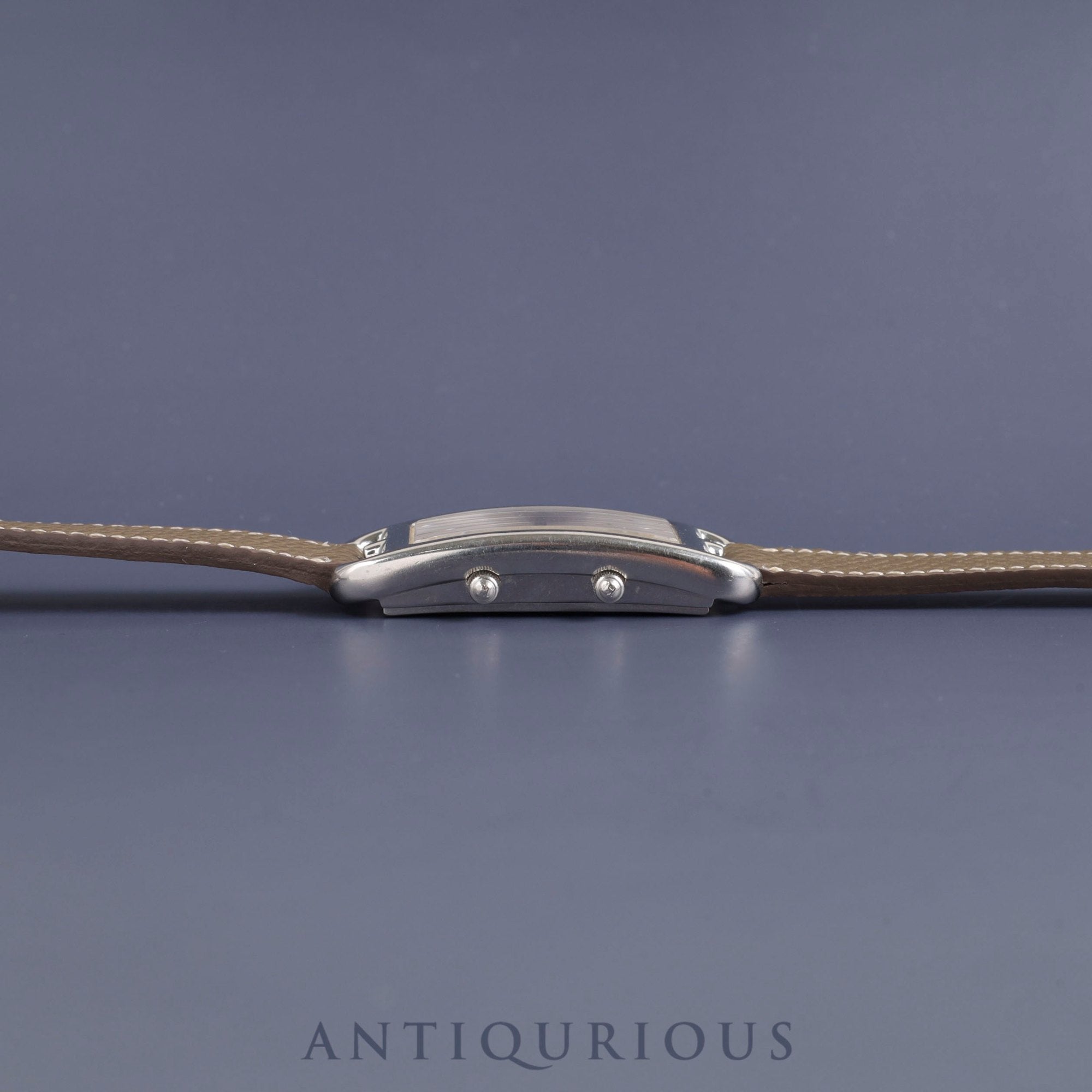 Hermes Cape Cod Dezone CC3-210 Quartz Cal.E01001 SS Leather Genuine Buckle (SS) Silver Dial Box Warranty (2014) Overhauled