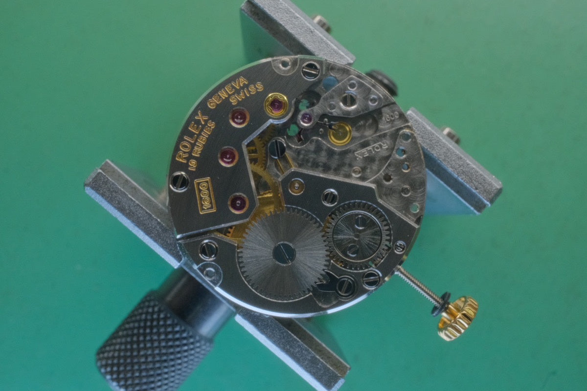 ロレックス チェリーニ 3806/8 手巻き Cal.1600 YG 革 純正尾錠(GP)シャンパン文字盤 40番台(1974年)オーバーホール済み