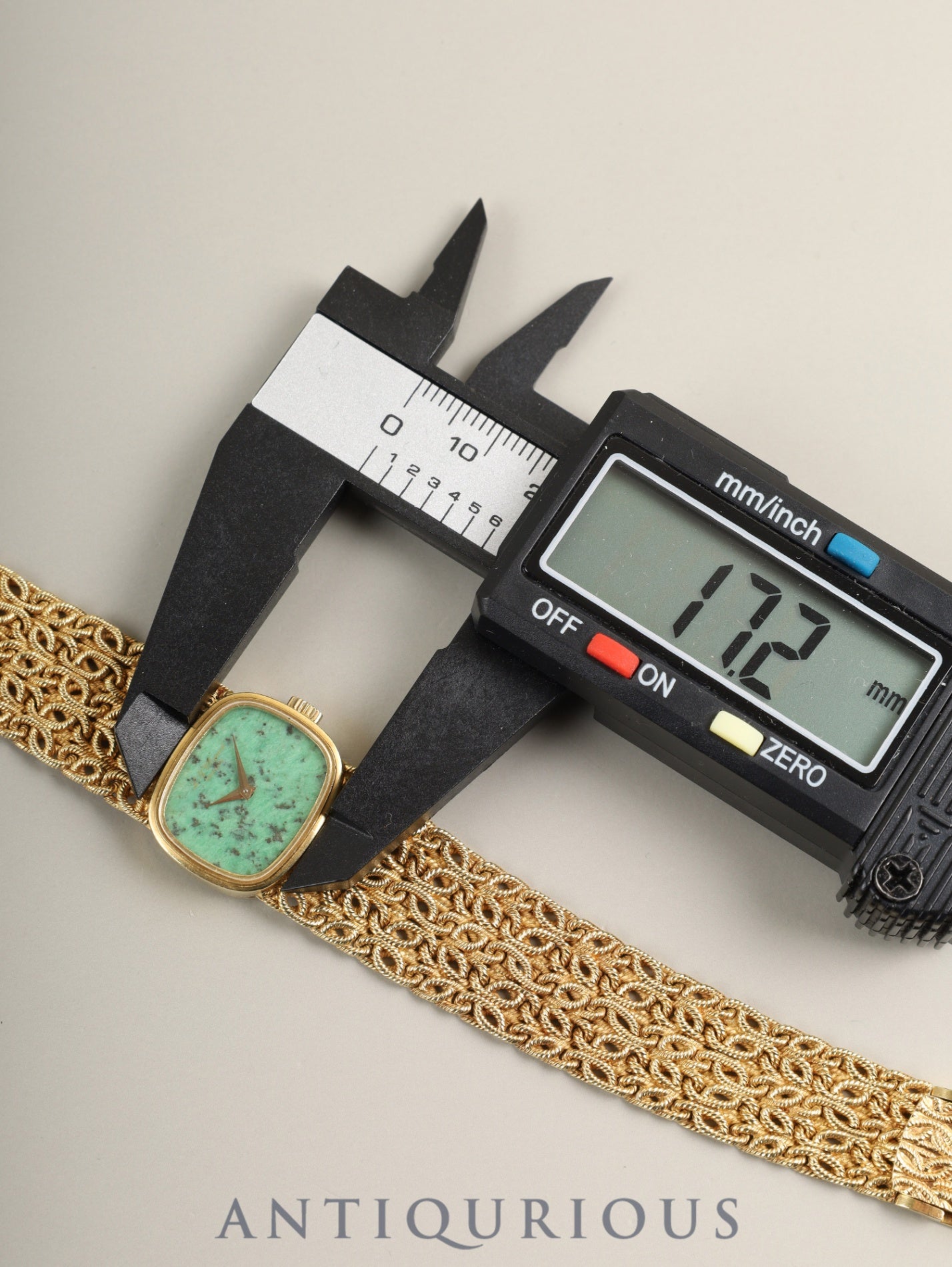 ショパール ジュエリーウォッチ 5028/1 手巻き Cal.4520(Felsa S.A.)750YG 750YG ジェダイト文字盤 オーバーホール済み