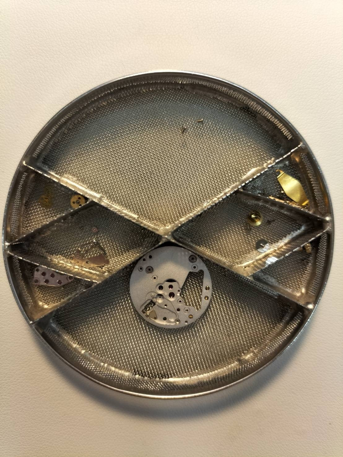 Cartier Vendome VLC SM Trinity 81004 Quartz Cal.81 750 Genuine leather strap Genuine buckle (GP) White Roman dial Overhauled