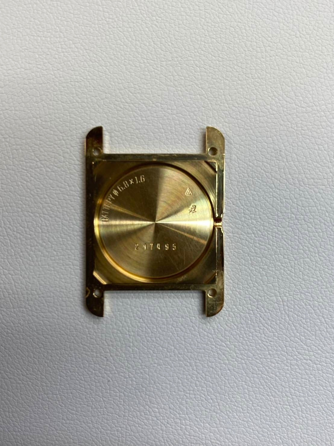 Cartier Must Tank SM 1613 Quartz Cal.057 SV925 Leather Genuine Buckle (GP) Ivory Dial Box Booklet Overhauled