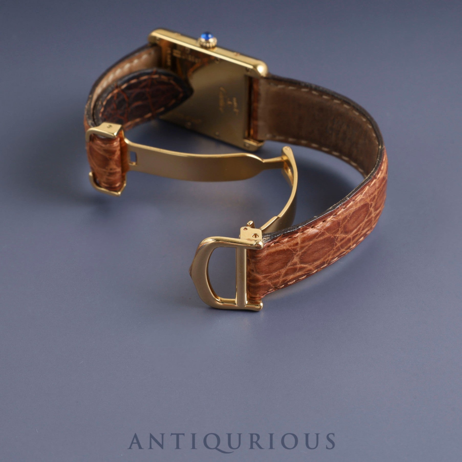 カルティエ マストタンク GM(XL)W1017454 / 2413 クォーツ Cal.687 SV925 純正革ベルト 純正Dバックル(GP)アイボリーローマン文字盤 1999年頃~2003年頃 オーバーホール済み